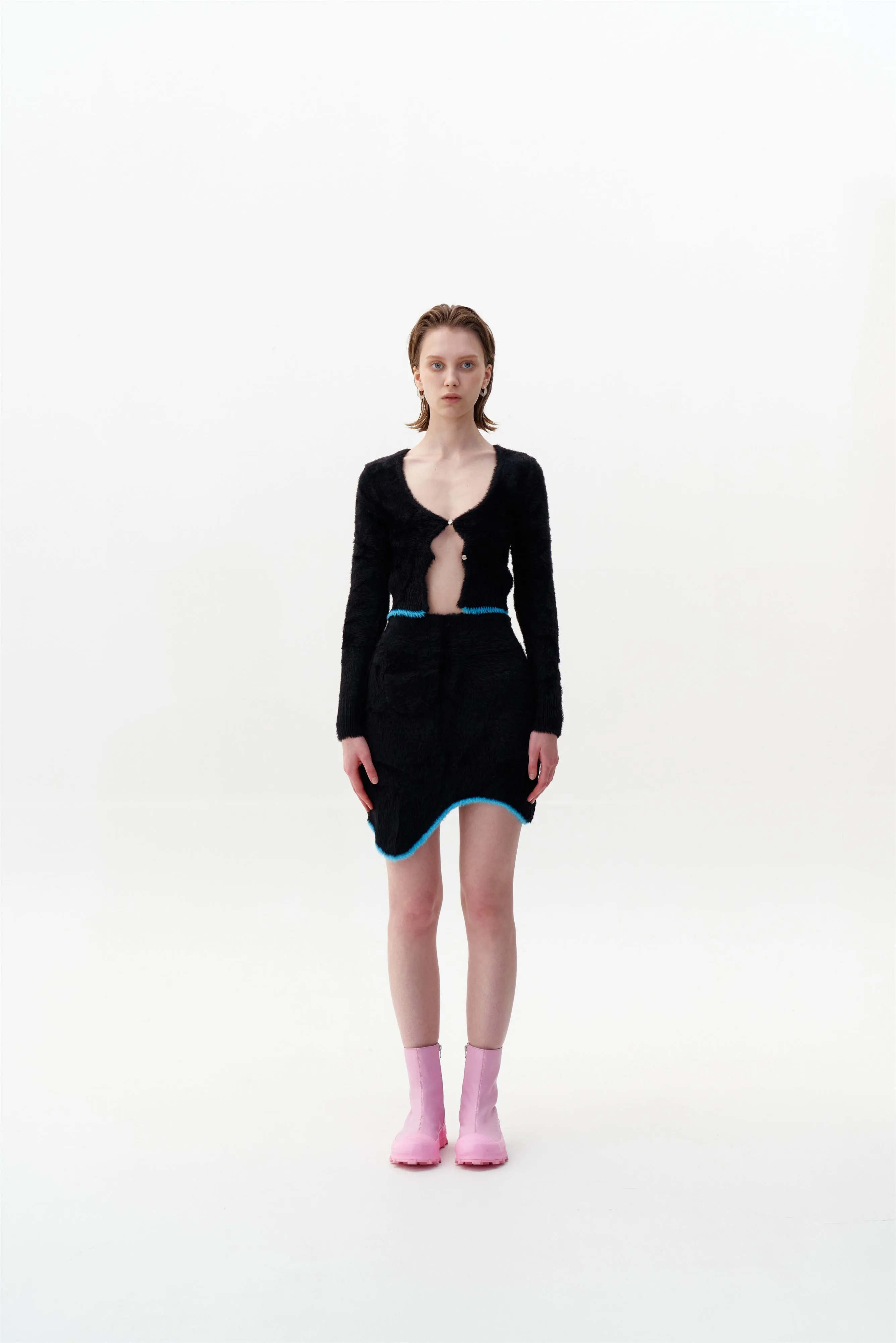 Wind Shield EUROPA ECO FAUX FUR CROPPED CARDIGAN