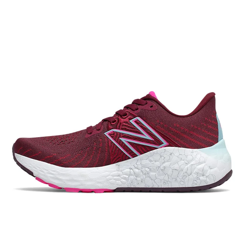 Fresh Foam X Vongo v5 - Garnet with Pink Glo - Women's Flexible Outsole Flexure Air Mesh