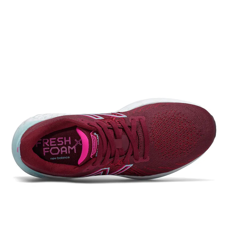 Fresh Foam X Vongo v5 - Garnet with Pink Glo - Women's TPU Reinforcement Ergonomic Heel Cup