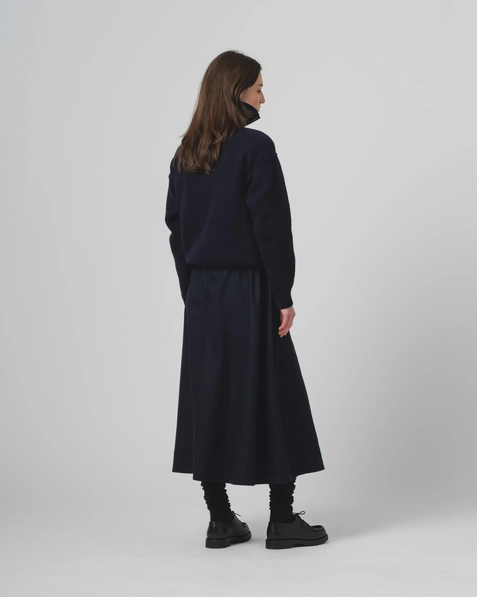 High Street Chic Iconic Style G.o.D Meadow Skirt Cashart Wool Inkt