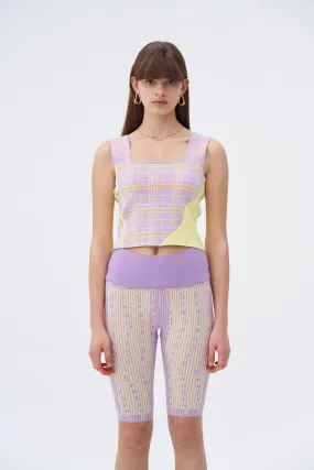 FREYA ECO PLAID TANK TOP Thermal Regulation Fabric