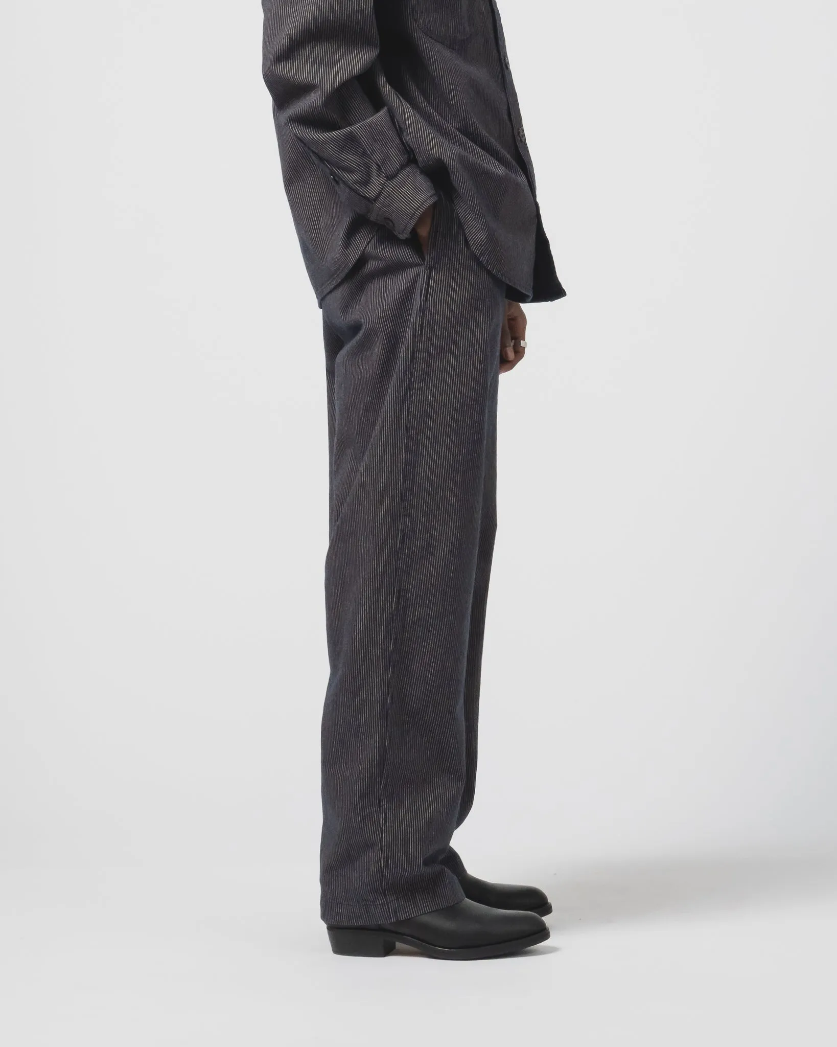 All Time Use Frisco Chino Boro Stripes Navy/Ecru