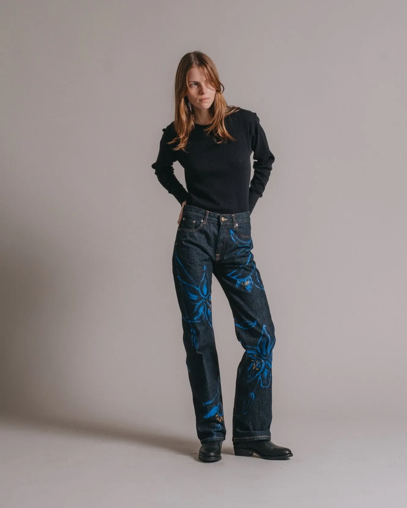 x Katie Tomlinson ? Georgia Selvedge Slim Look