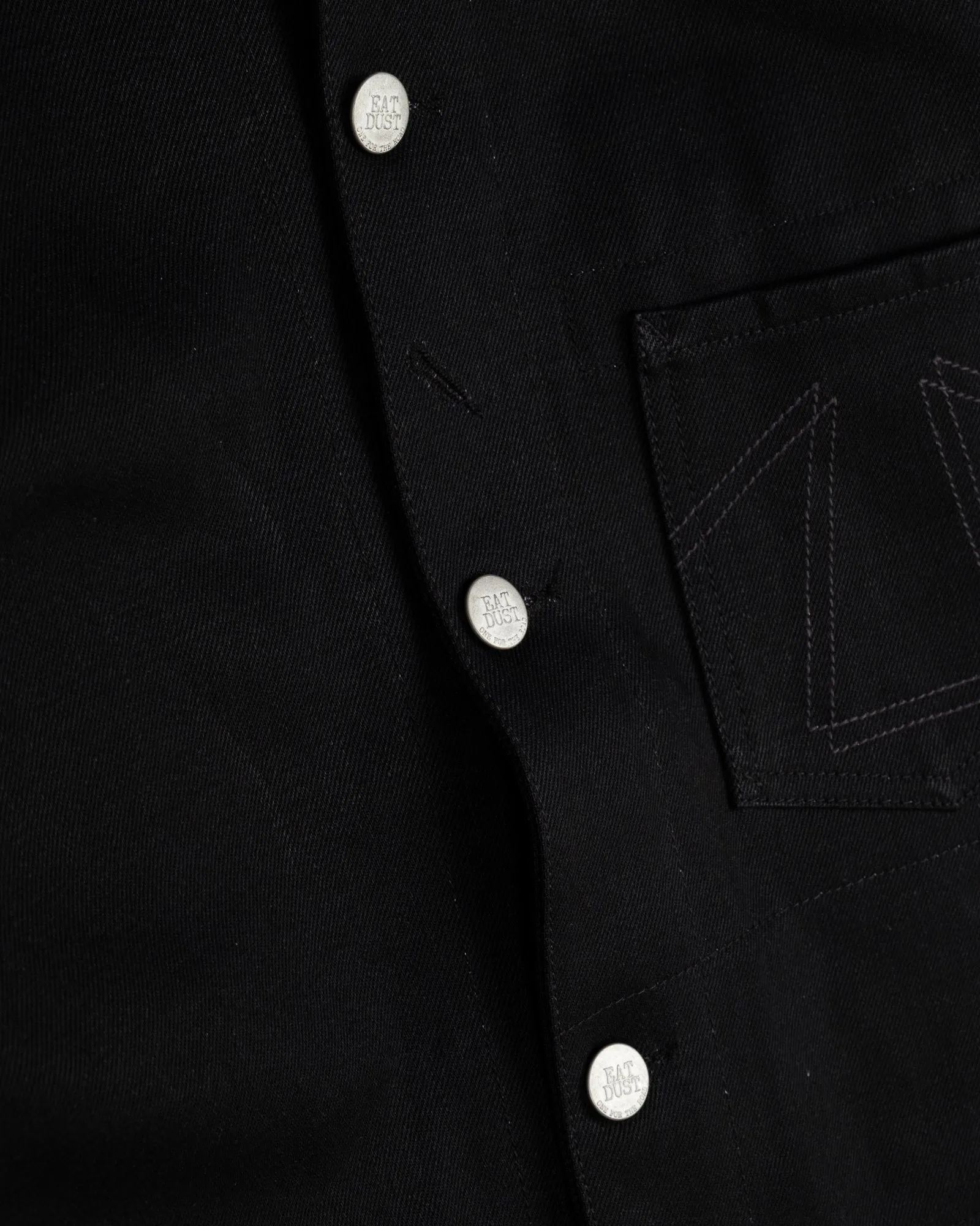 Non Irritating Tags Chore Jacket 673 Black Denim