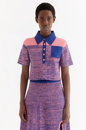 High Neck Design AbrasionResistantFabric RONIN CROPPED POLO SHIRT