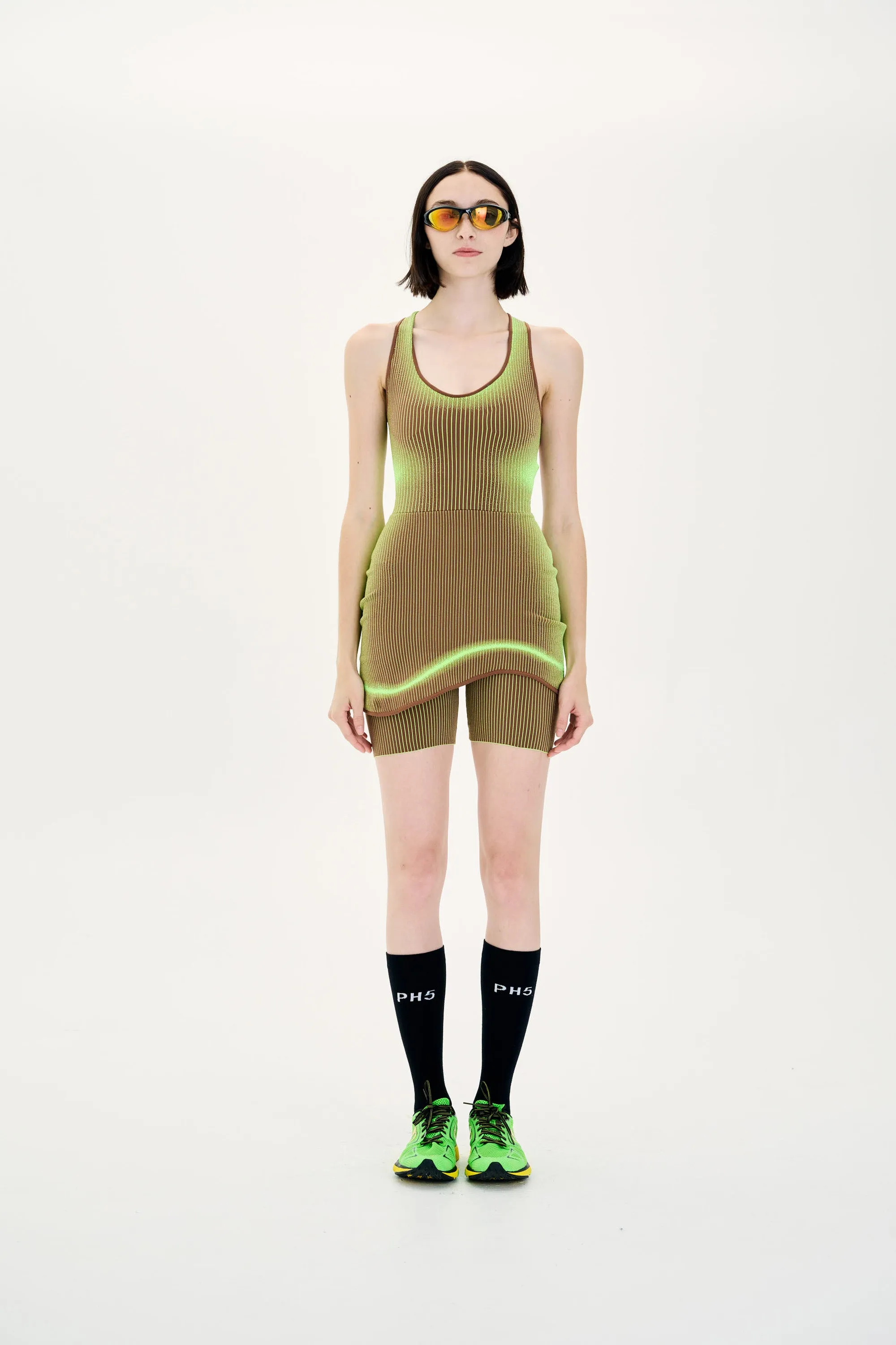 GEN-9 ECO COMPRESSION TENNIS DRESS Asymmetric-Neck