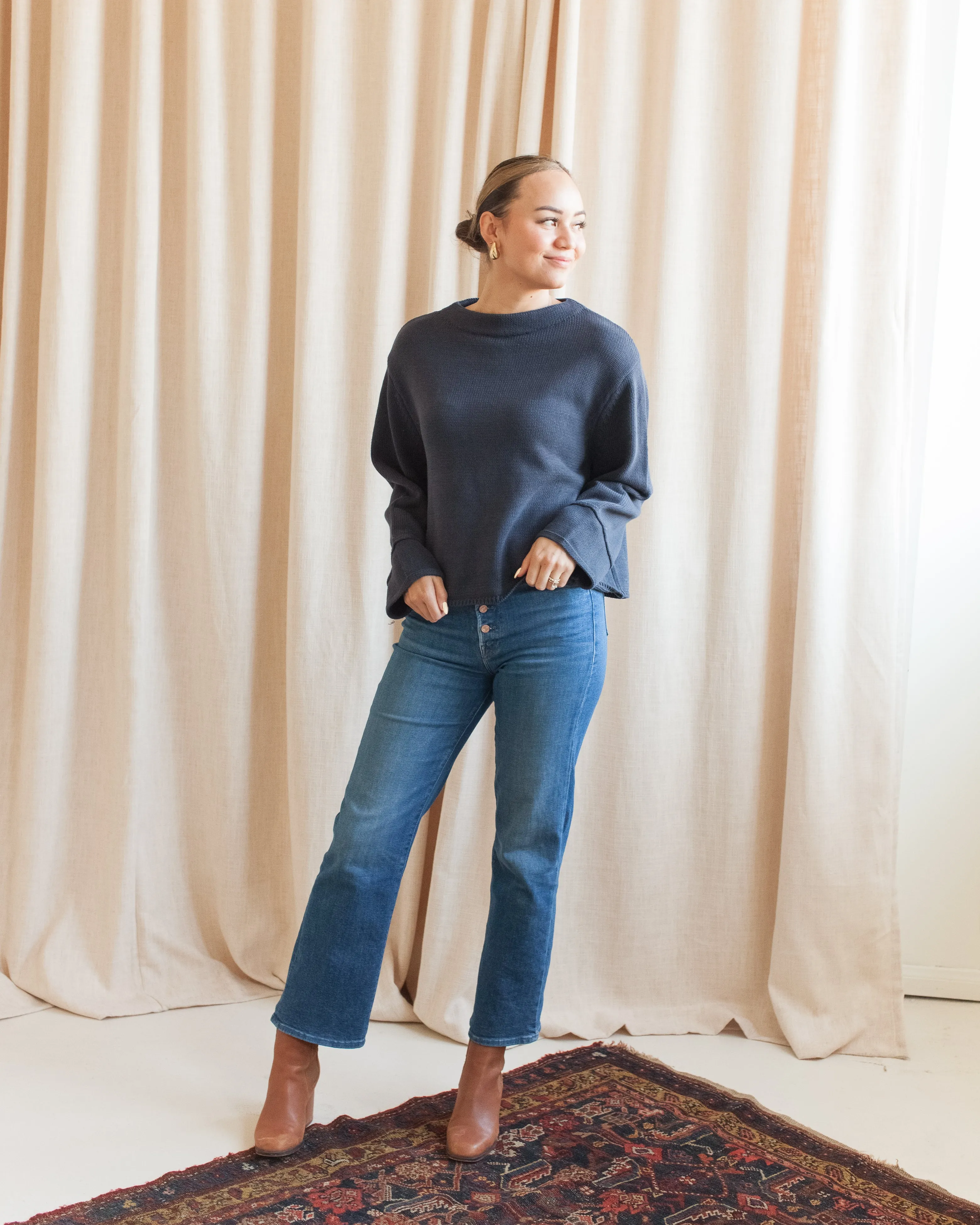 Sophisticated Comfort Navy Kensington Knit