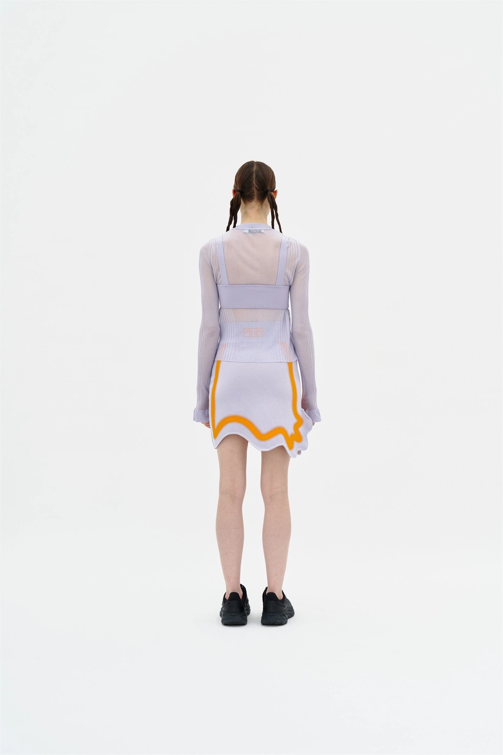 SoftTouch GILLIAN LONG SLEEVE CROPPED TOP WITH REMOVEABLE BRA