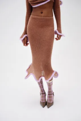 Work Ready GINNY ALPACA WAVY MIDI SKIRT