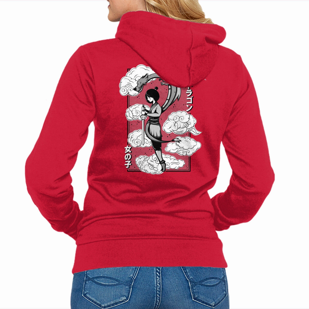 Relaxed Layer Girl And Dragon