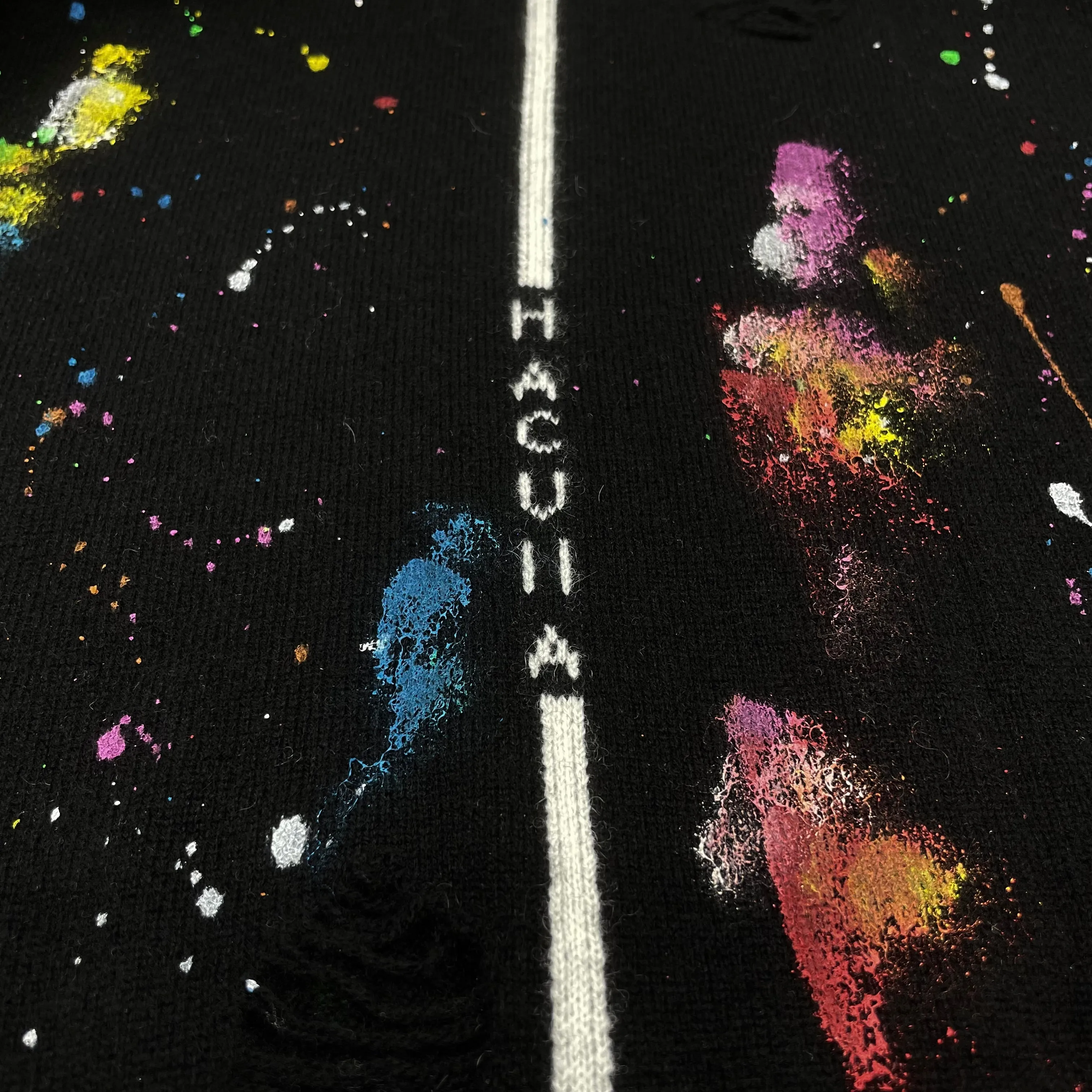 Moisture Wicking Fibers Cozy Lining GLITCHED HACULLA KNITTED SWEATER