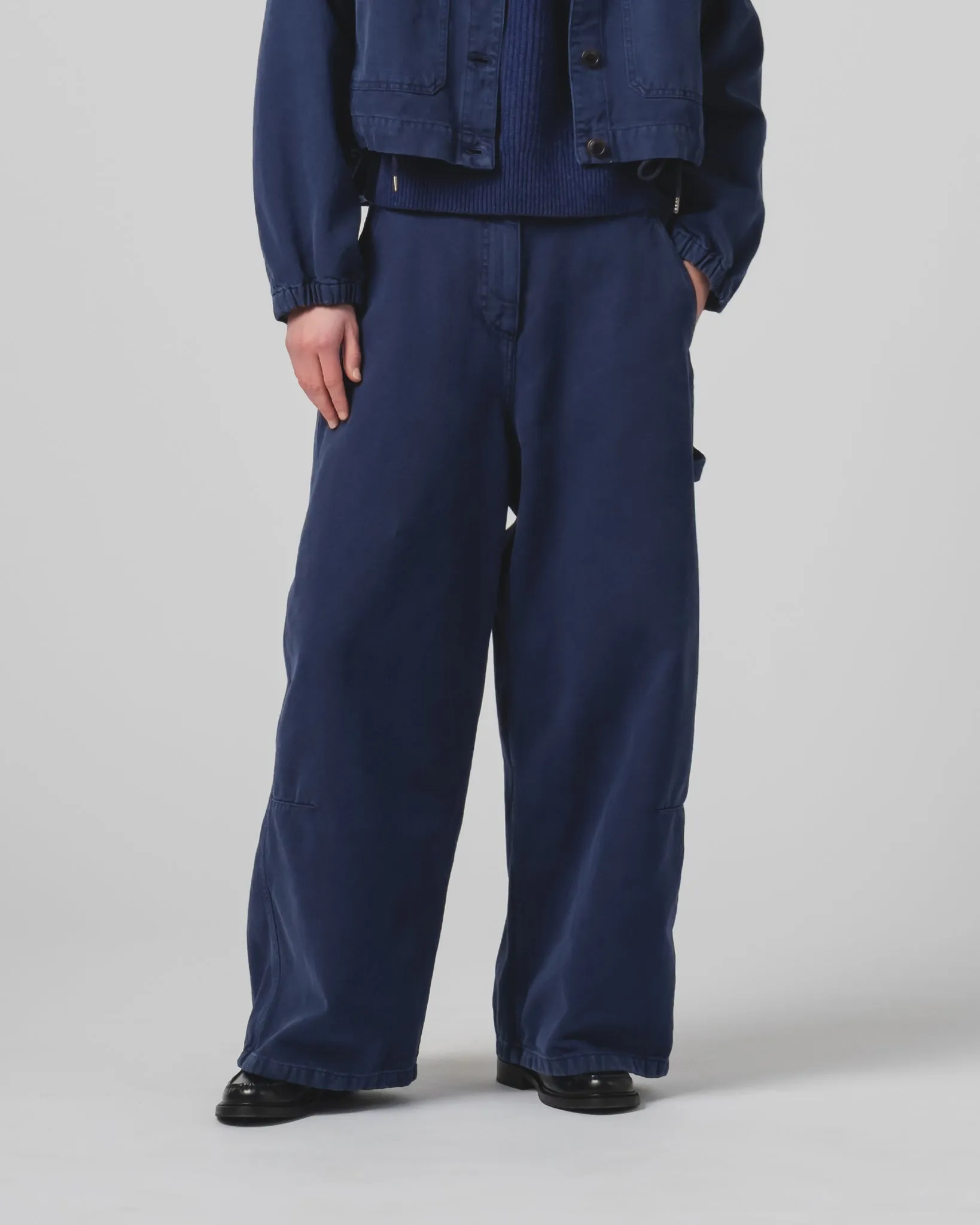 Chilly Day Comfort Fitted Design G.o.D Atlantide Chino Canvas Indigo Blue