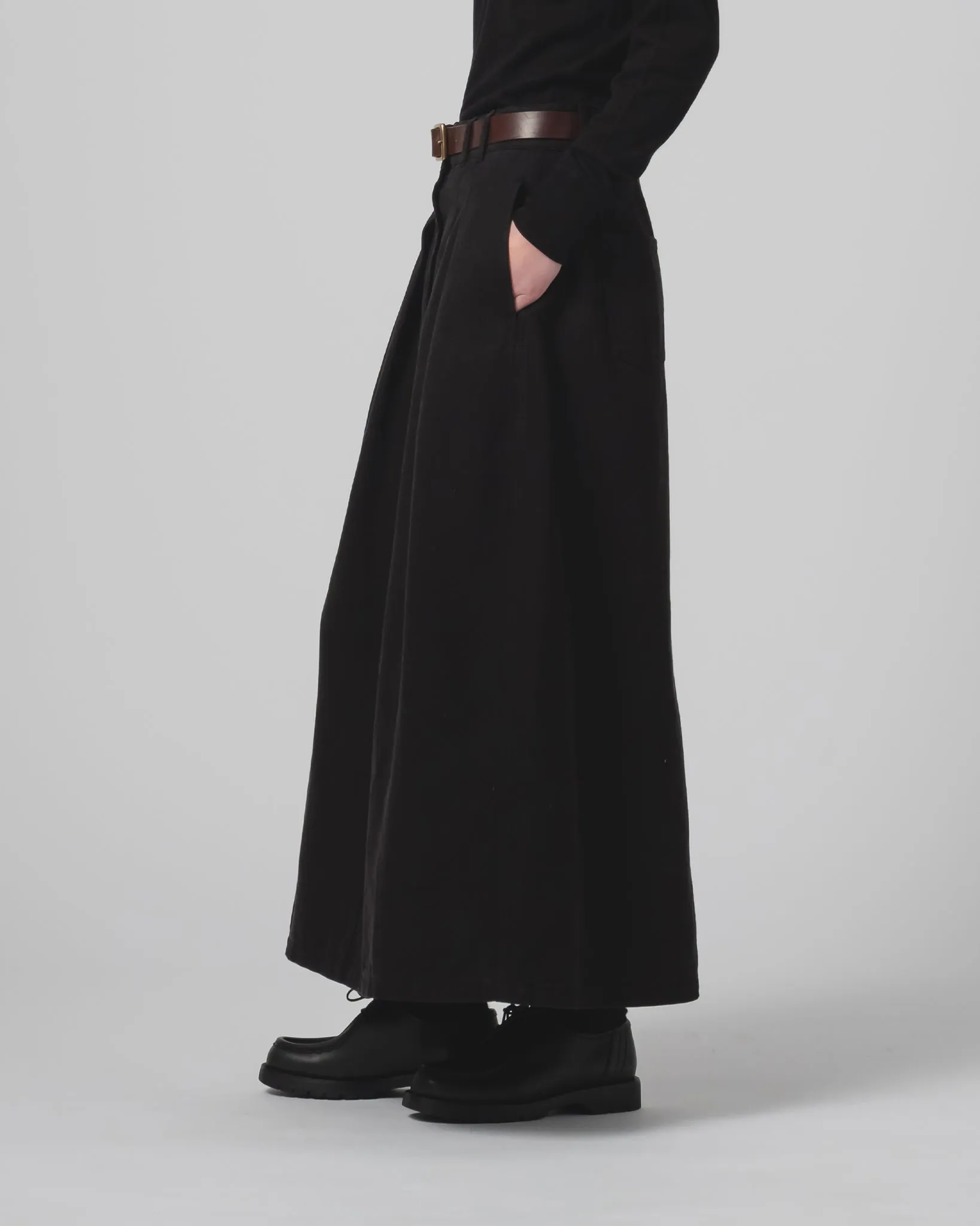 G.o.D Bulb Skirt Canvas Black Simple Fashion