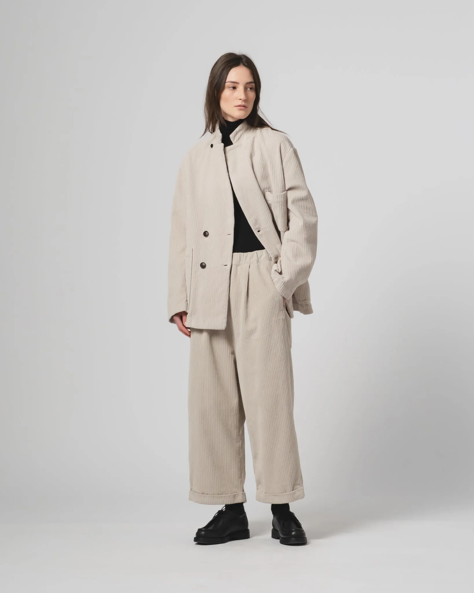 Anti Pilling Technology Double Layered G.o.D Maxi Blazer Dream Cord Mastik