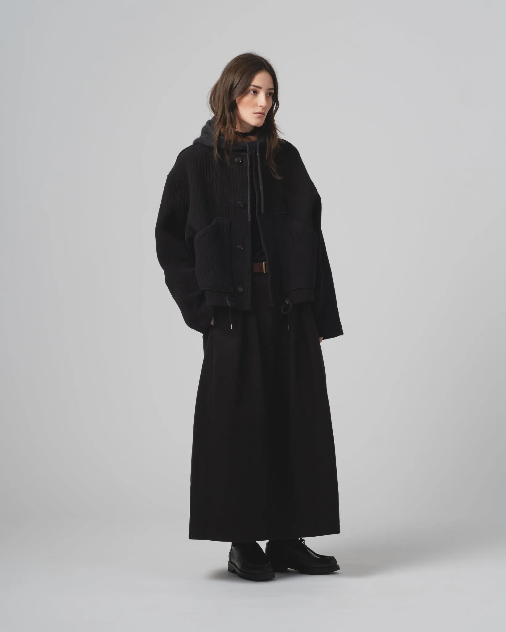 G.o.D Nuclear Jacket Fjord Jacquard Black Anti Pilling Finish