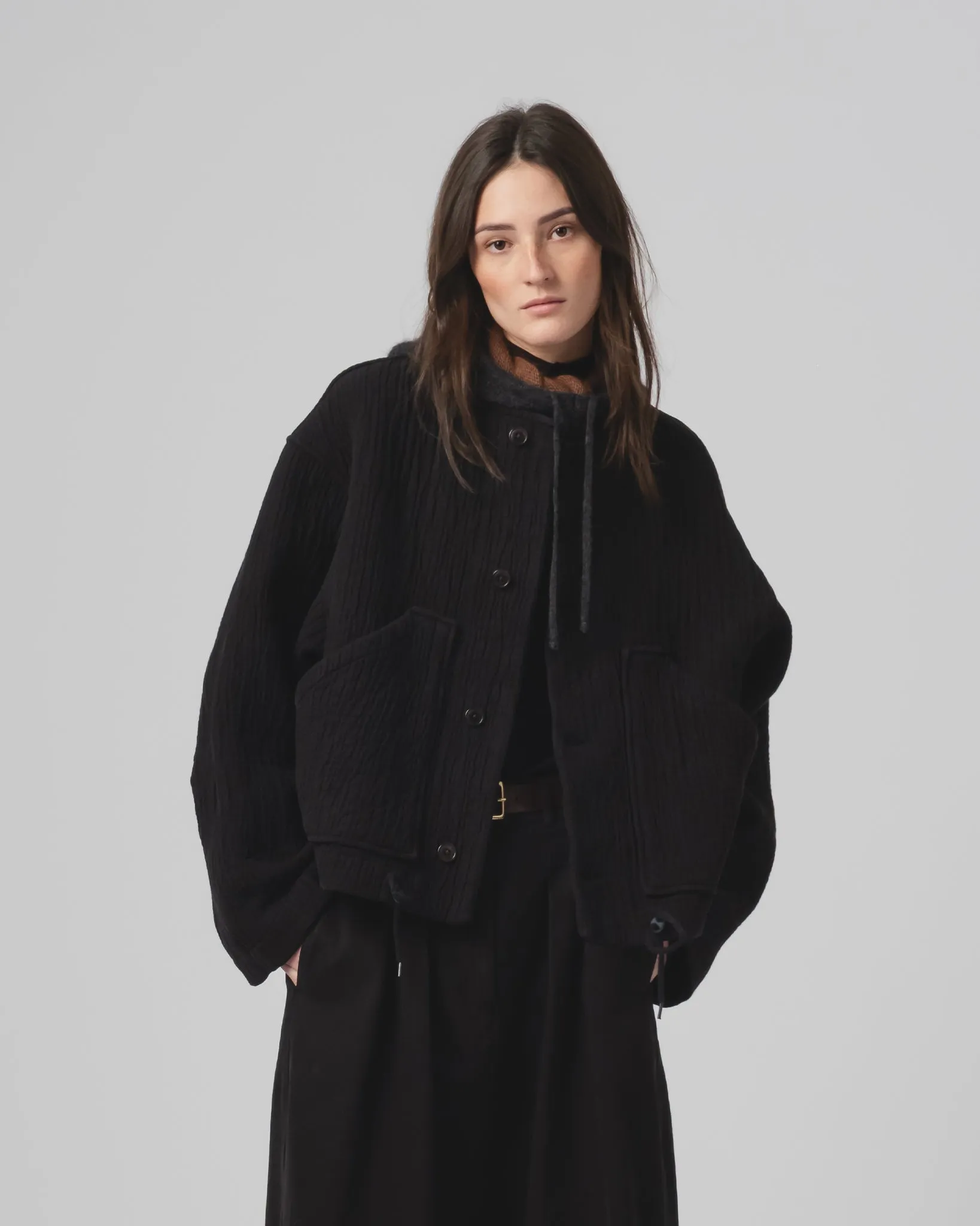 G.o.D Nuclear Jacket Fjord Jacquard Black Quick Access Closures Athletic Tailored Fit