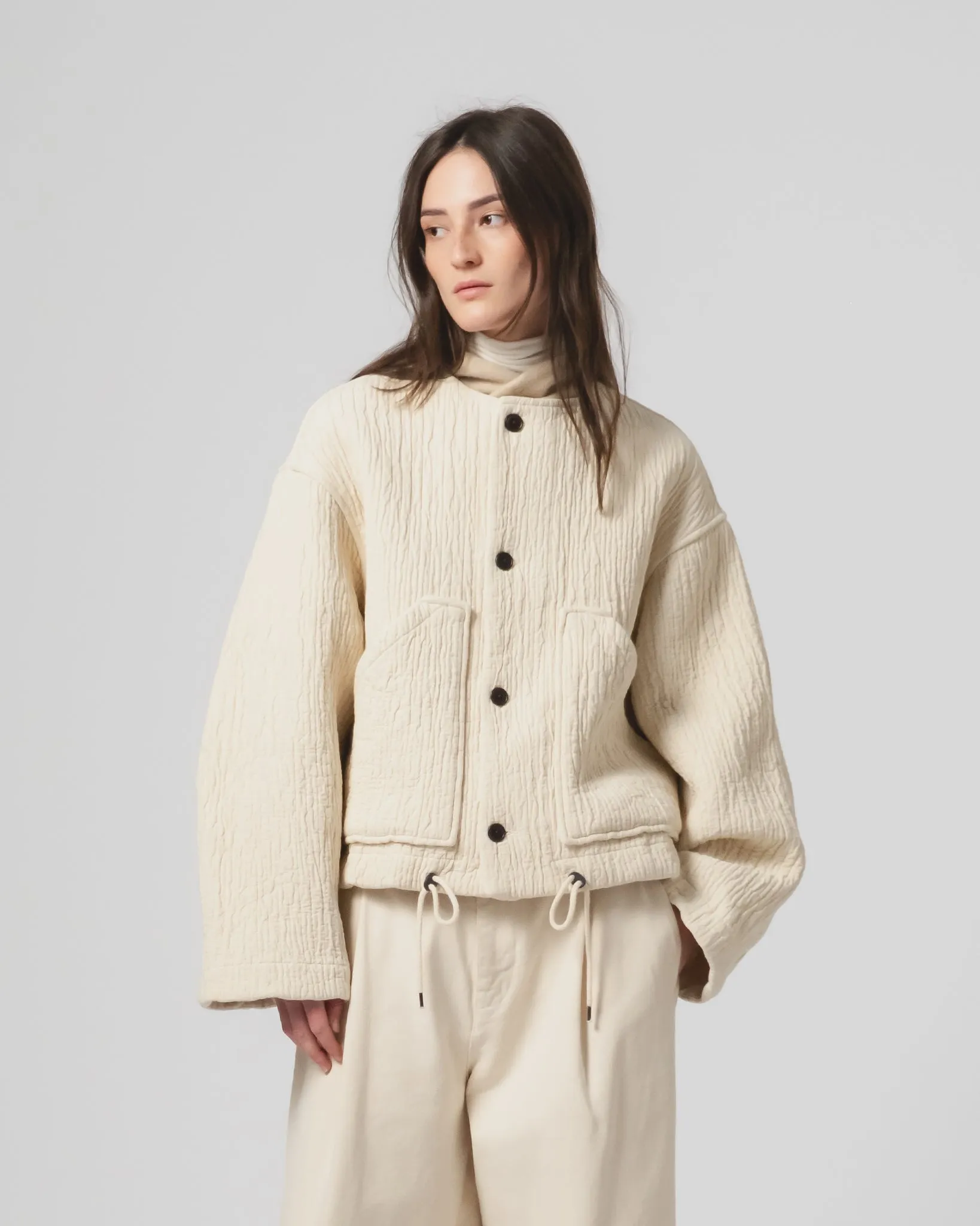 Zipper Closure System DurableStitching G.o.D Nuclear Jacket Fjord Jacquard Wheat