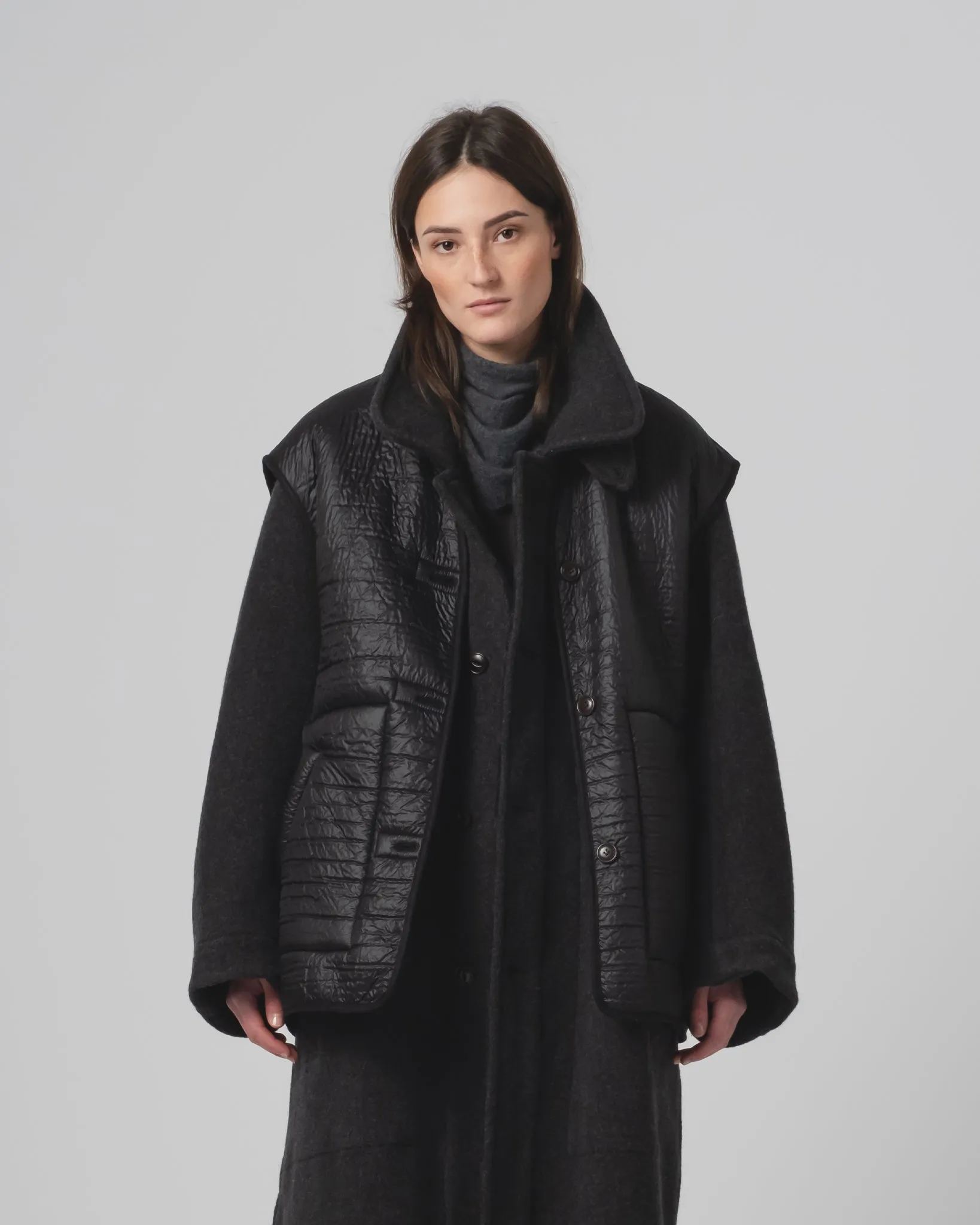 G.o.D Ridge Vest Piumino Nylon Black TearResistant Reinforcements Non Chafing Neckline