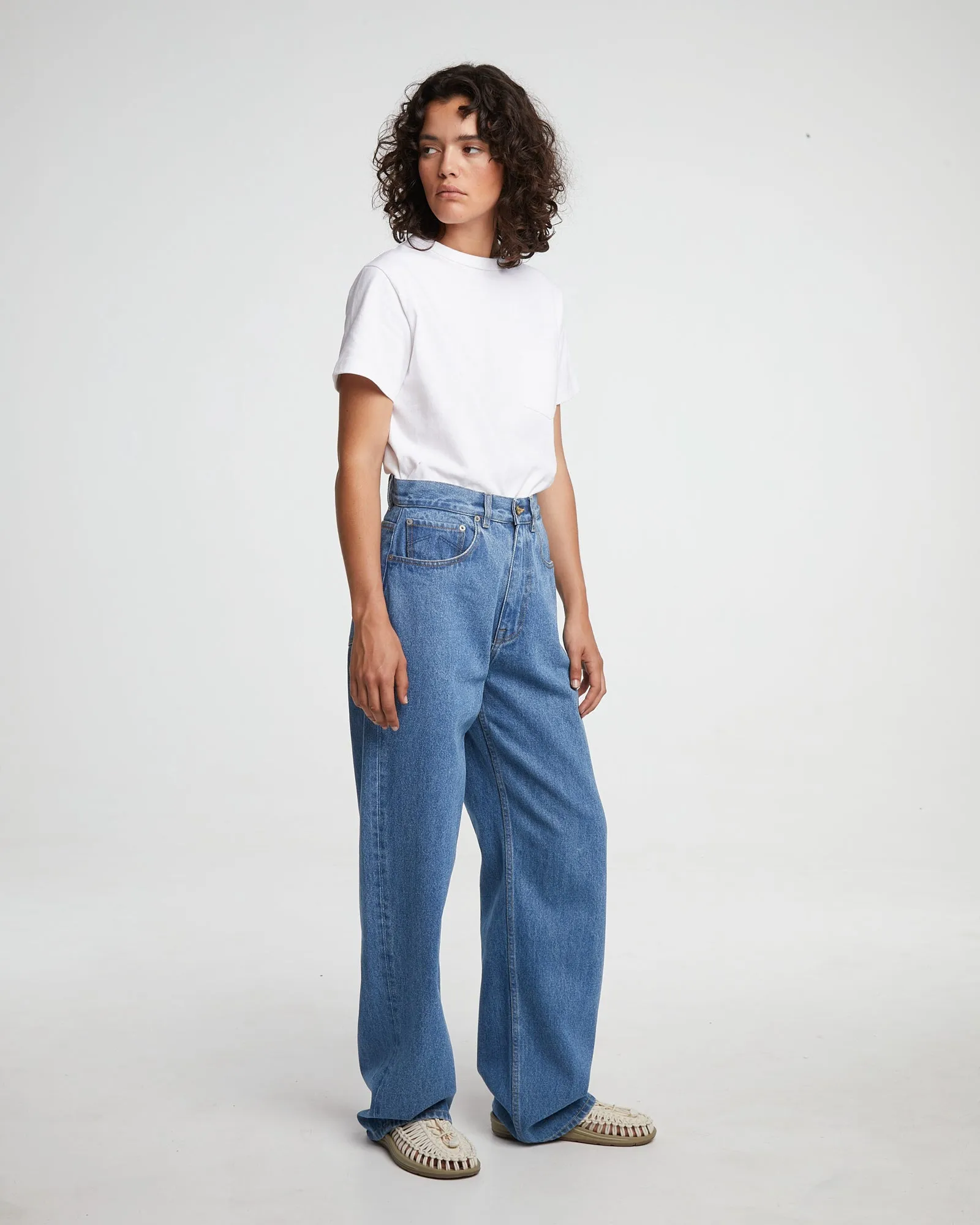 G.o.D Zoe Generation Denim Bleach Comfortable Fit Wear Non Binding Waist