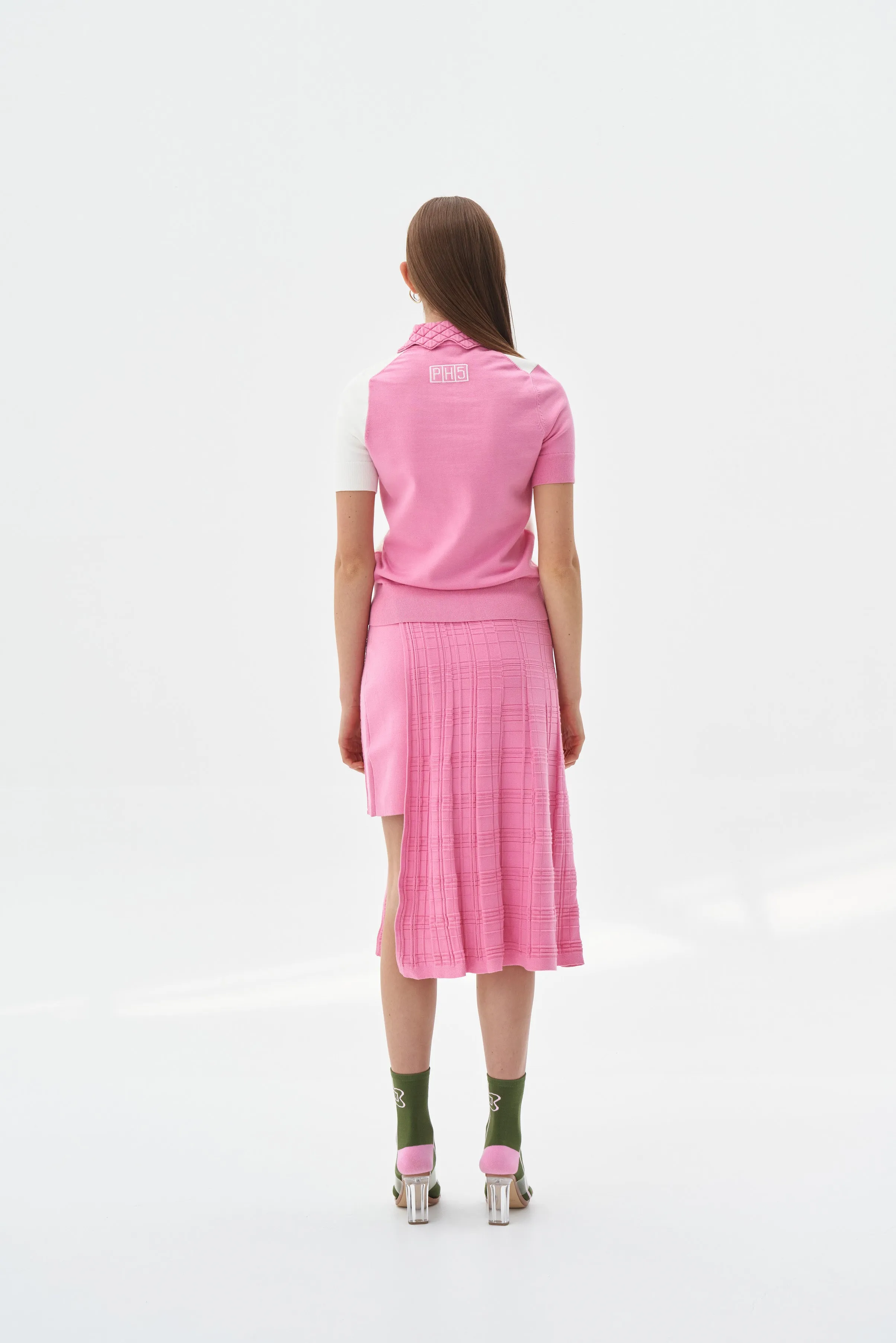 Quick Fit Wear Clean Fit GRACE PILLOW STITCH ECO MIDI SKIRT