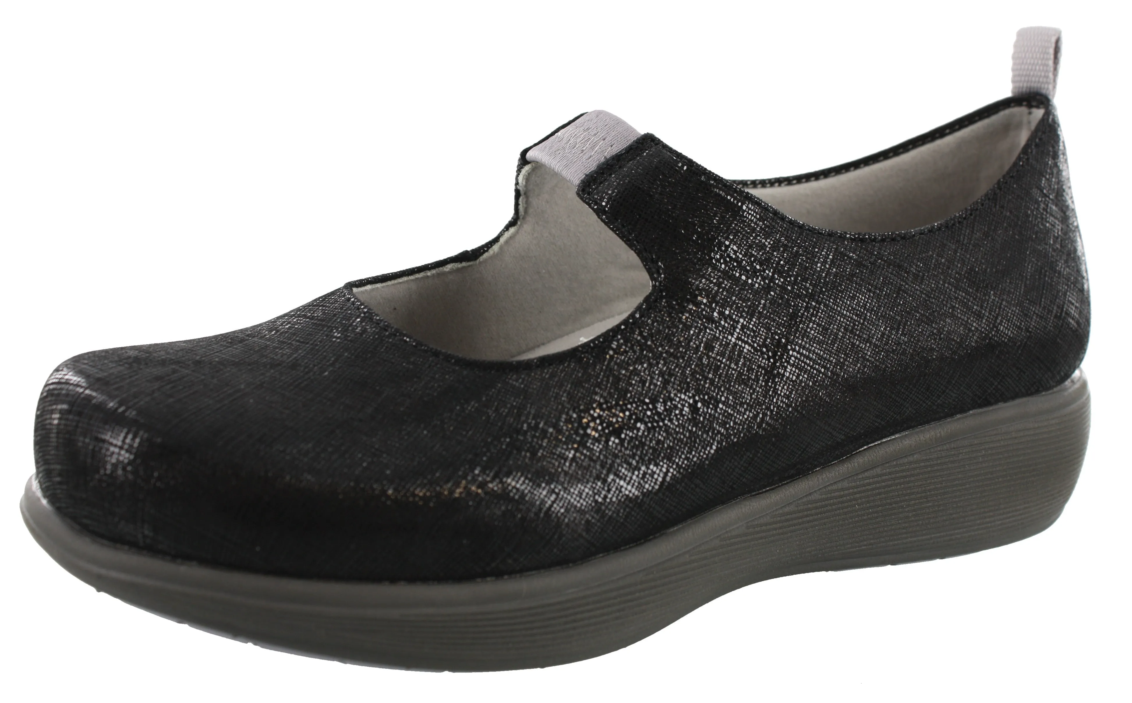 Stream Jog Flexible Midsole Grey Anatomy by Softwalk Nursing Slip Resistant Mary Jane Miranda