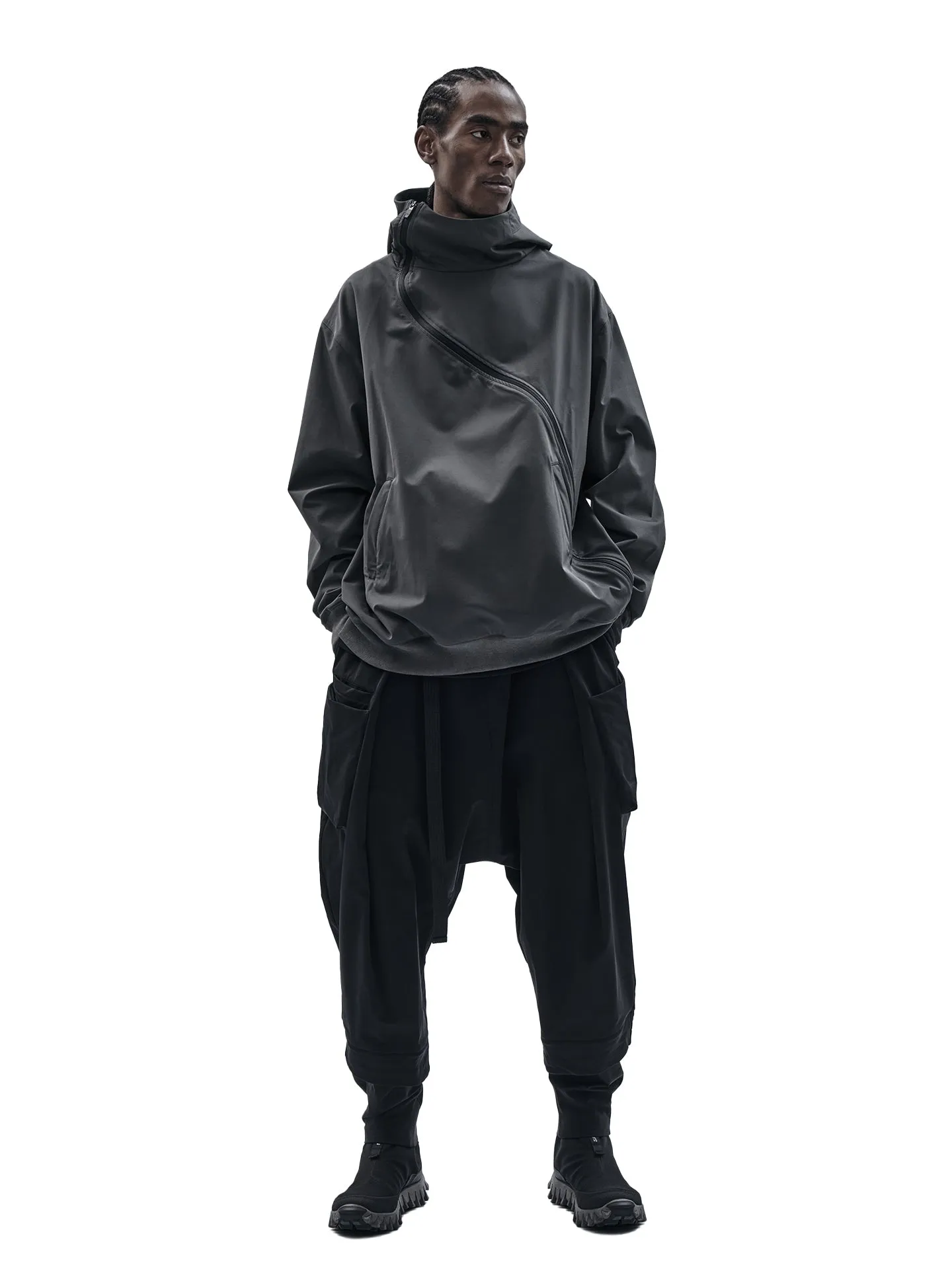 gurutze zipped hoodie schoeller dryskin iron grey Business Ready Lightweight Layer