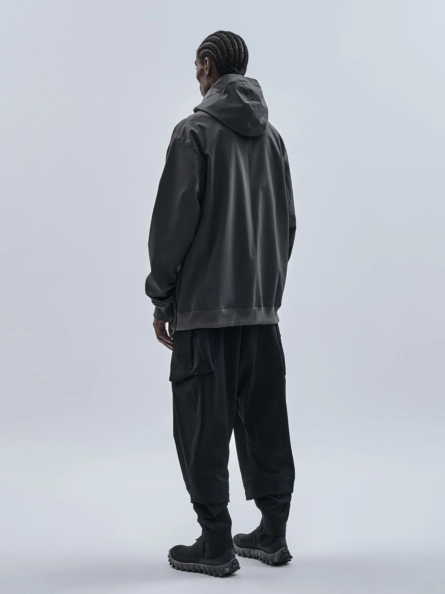 Fashion Flex Essential Relaxed gurutze zipped hoodie schoeller dryskin iron grey