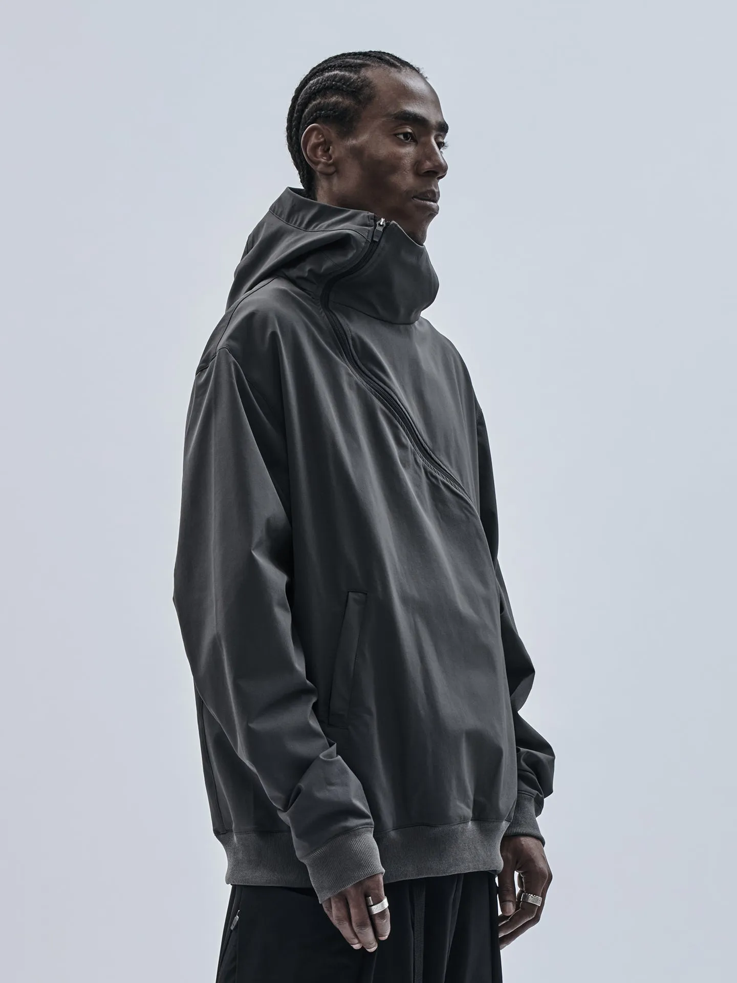 Classic Relaxed gurutze zipped hoodie schoeller dryskin iron grey