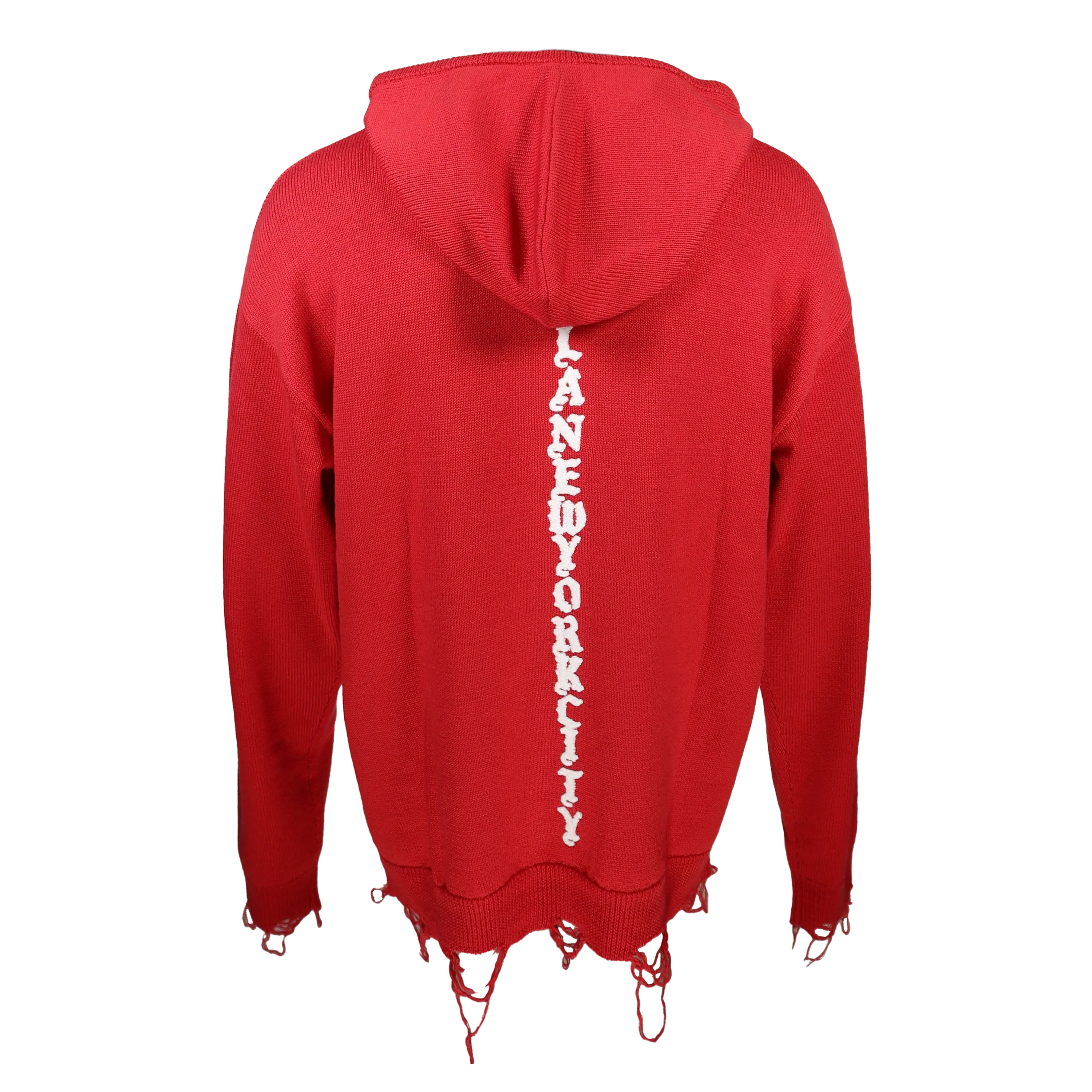 HAC DISTRESSED SWEATER HOODIE Chilly Season Wear Perfect for Layering