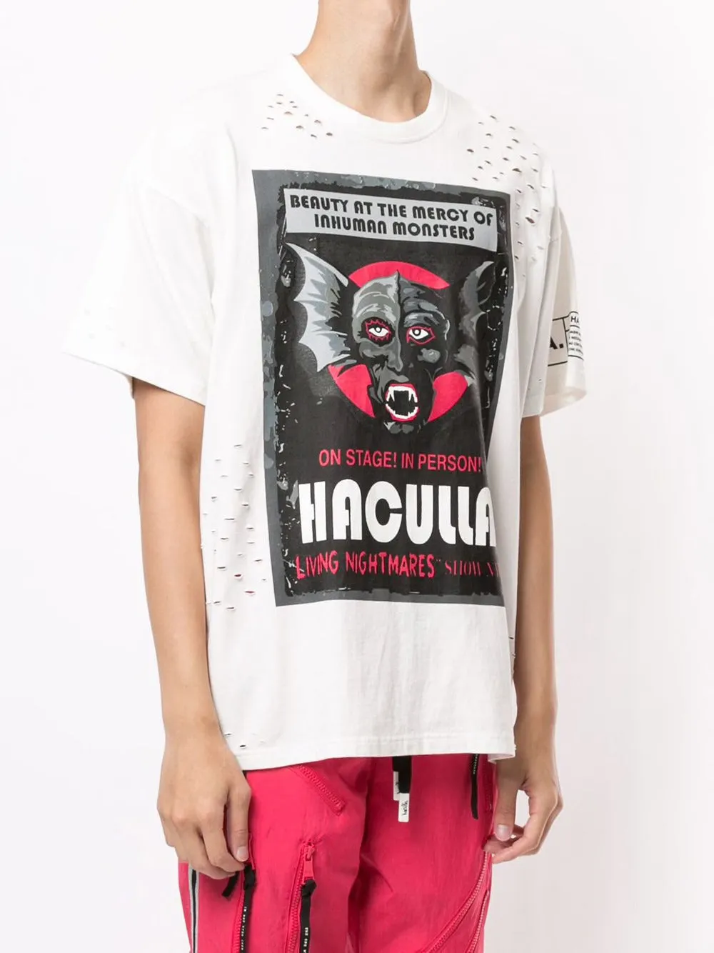 Perfectly Fit Kids playfulness HAC DRAC VINTAGE TEE OFF WHITE