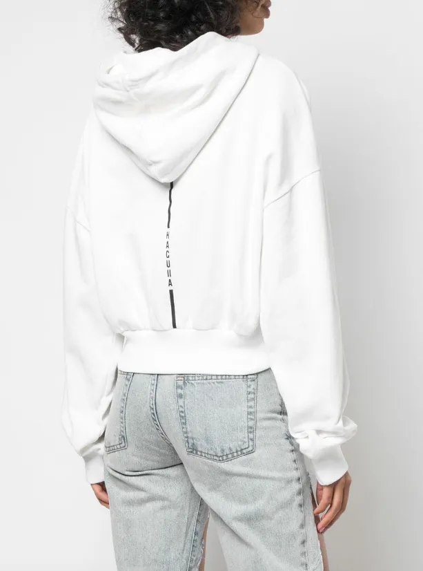 City Smart Eco-Friendly Fabric HAC EYES CROP HOODIE