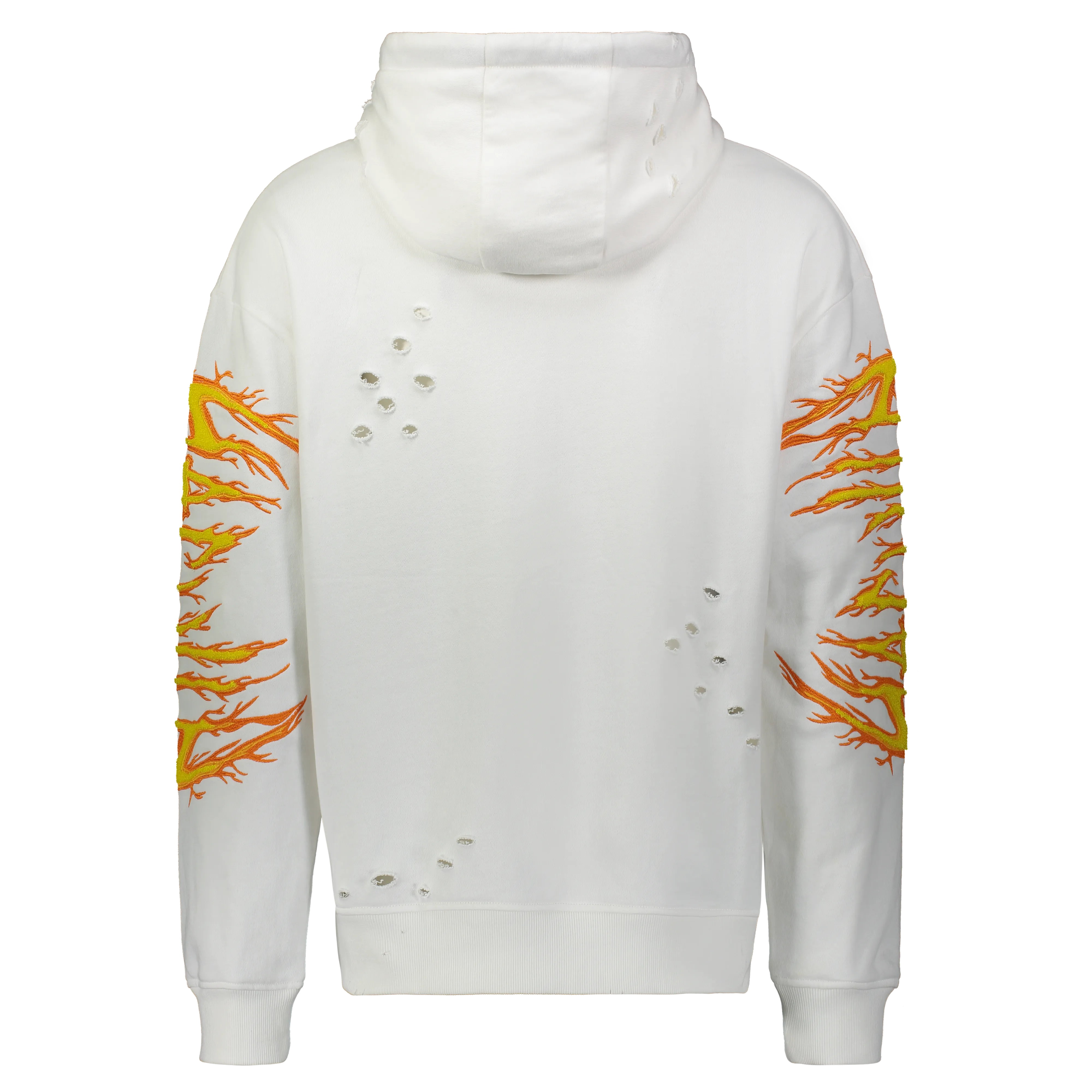 Pullover Style HAC ON FIRE HOODIE OFF WHITE