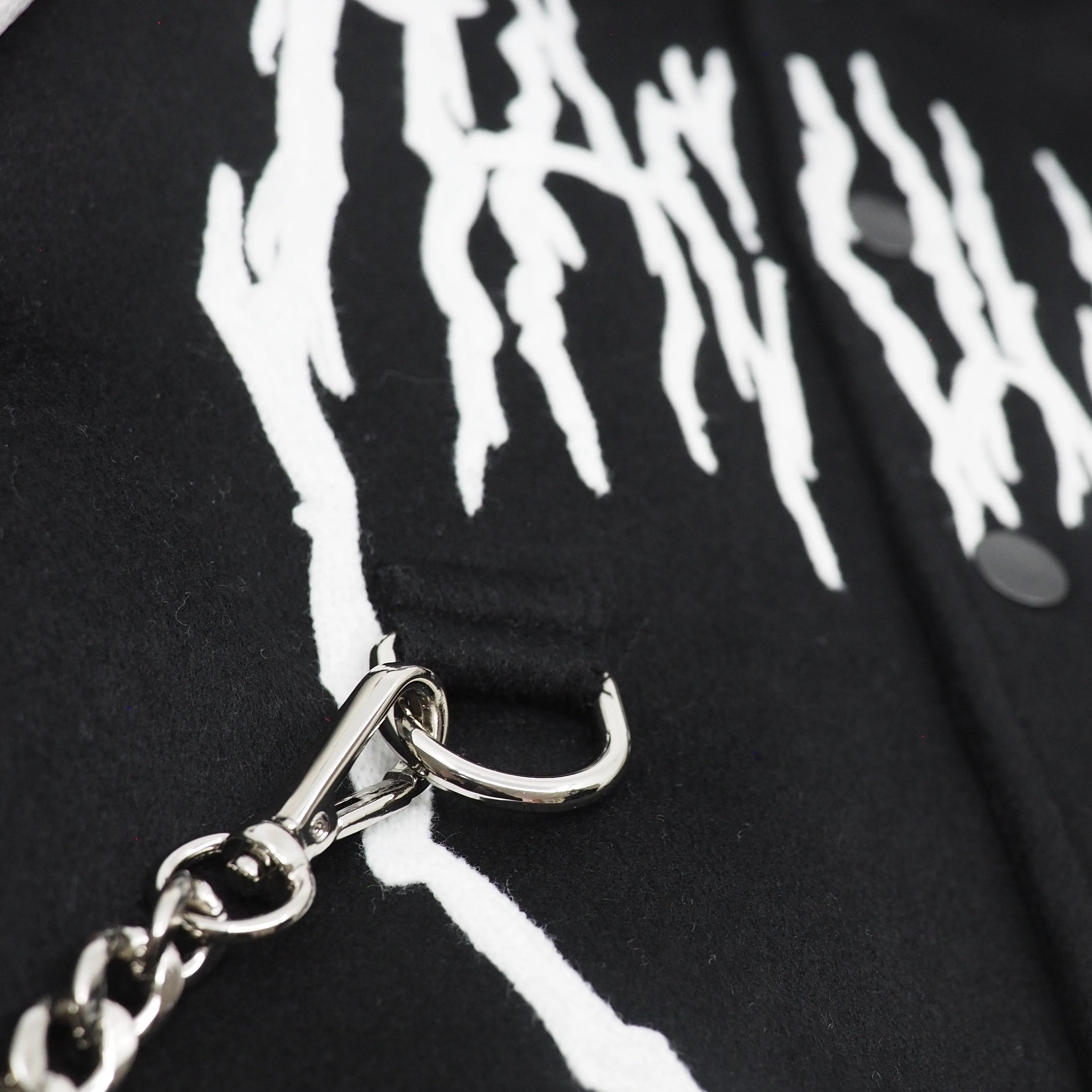 HAC SOULS VARSITY JACKET BLACK/OFF WHITE Climate Adaptive Design LightPadding