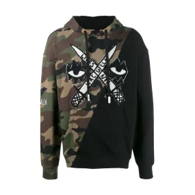 Stretchable Cuffs HACULLA LIVES DIAGONAL DROP SHOULDER HOODIE