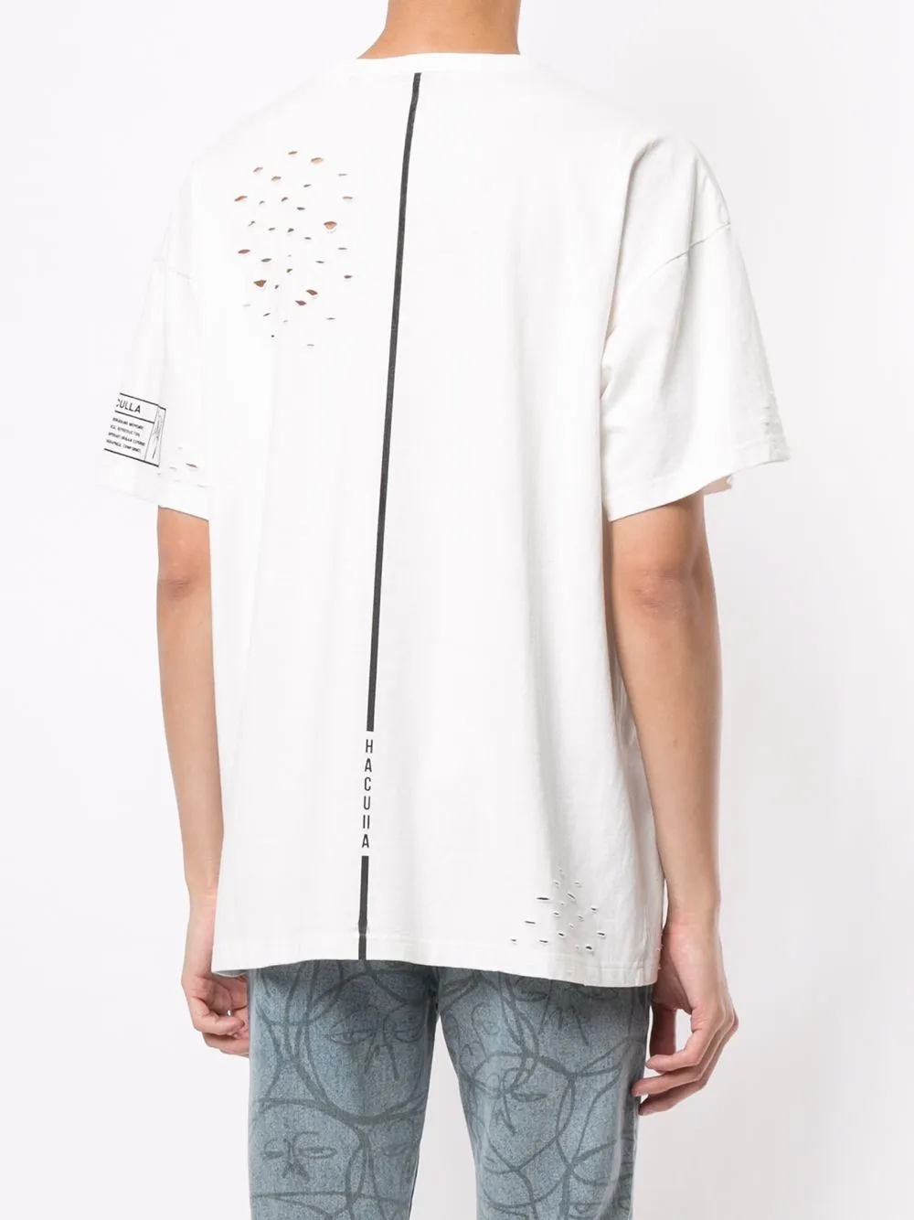 Soft Brushed Finish fade resistant color HACULLA UNTOLD VINTAGE TEE OFF WHITE