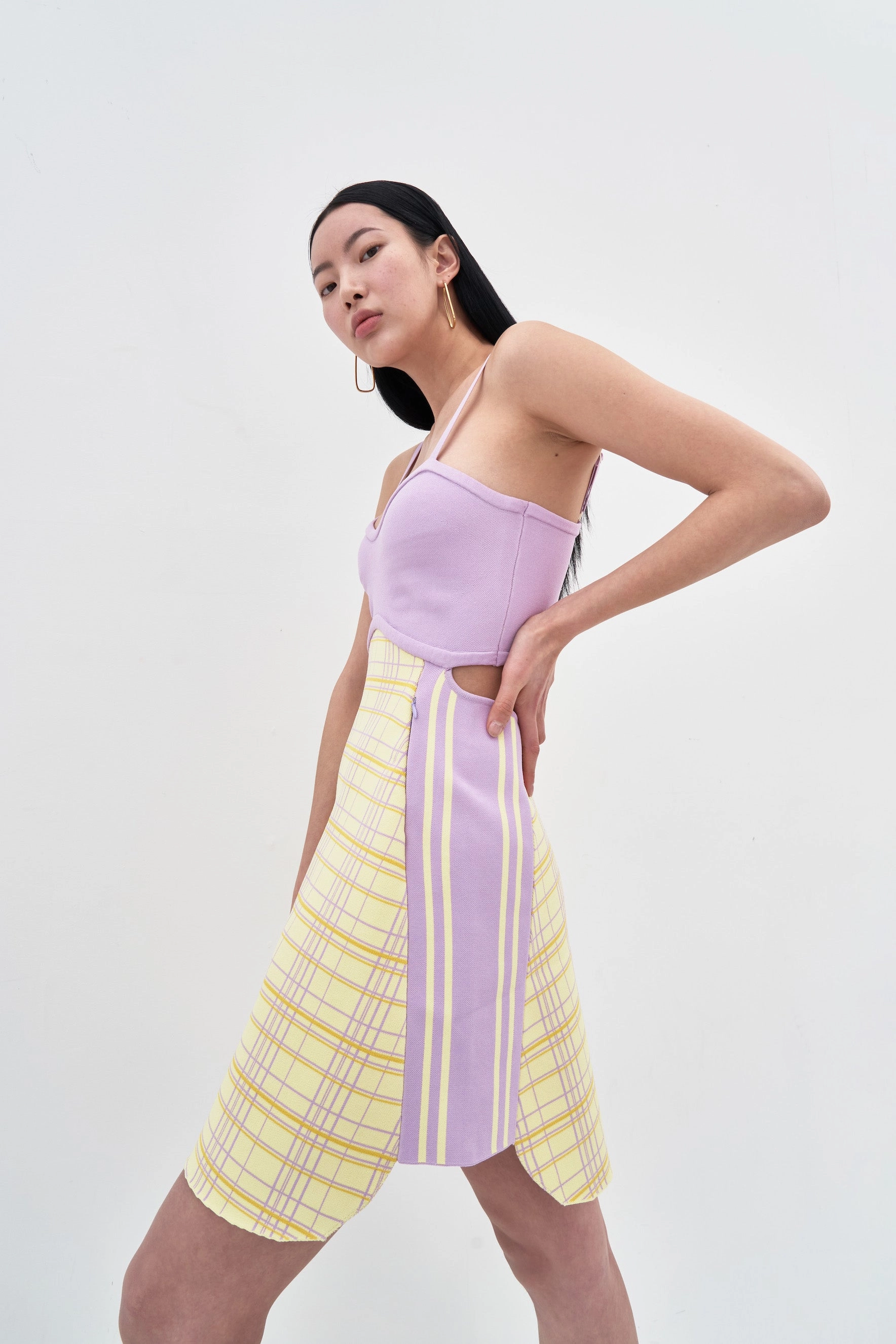 HARPER ECO PLAID MINI TANK DRESS Air Comfort