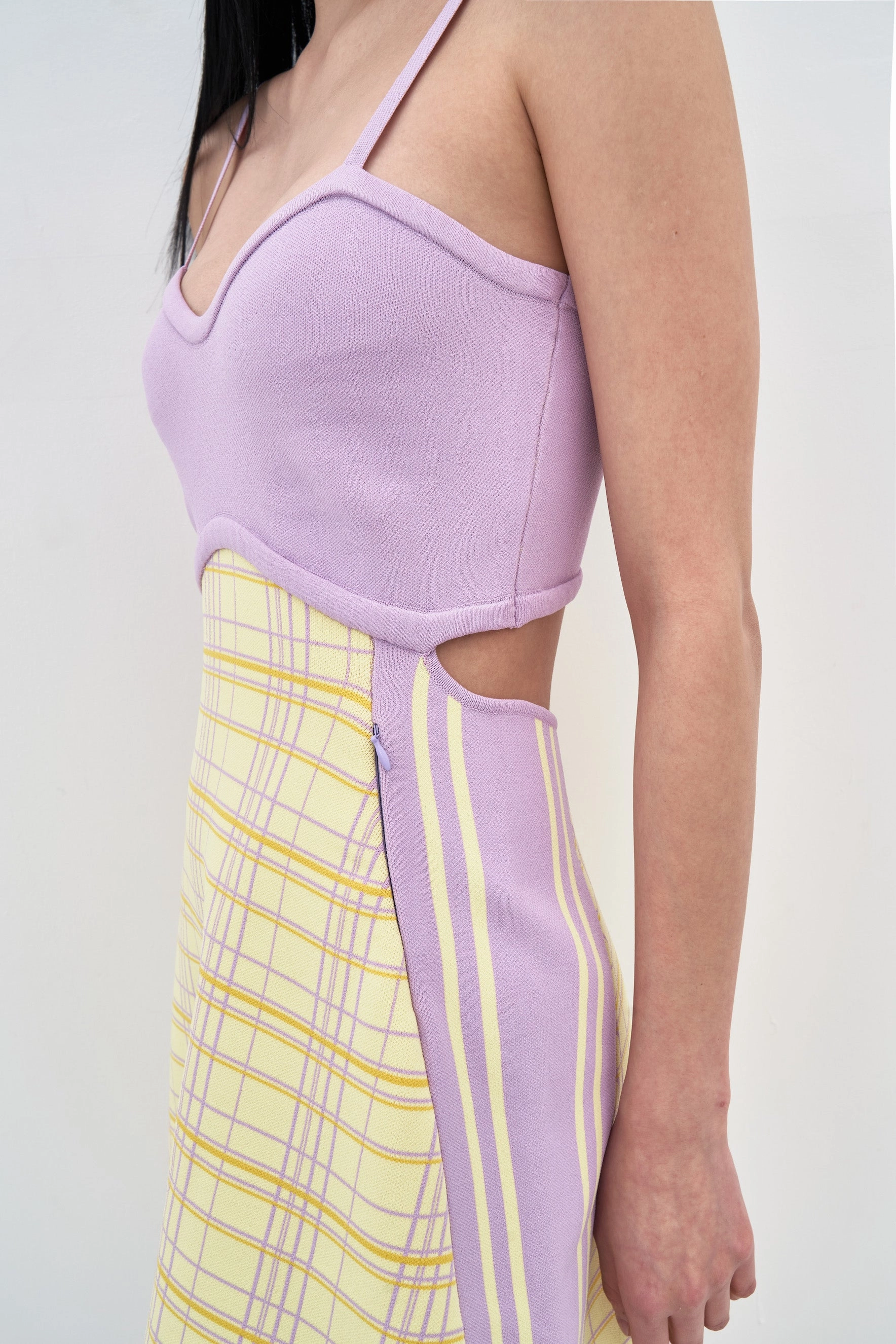 HARPER ECO PLAID MINI TANK DRESS Lightweight-Comfort Easy Fit