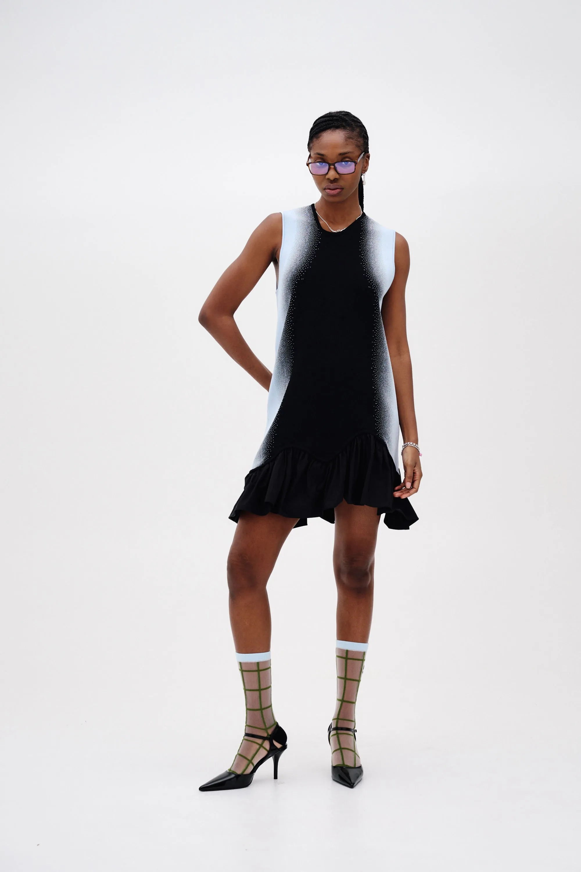 Beauty Zone MOCHI MIXED MEDIA TANK DRESS