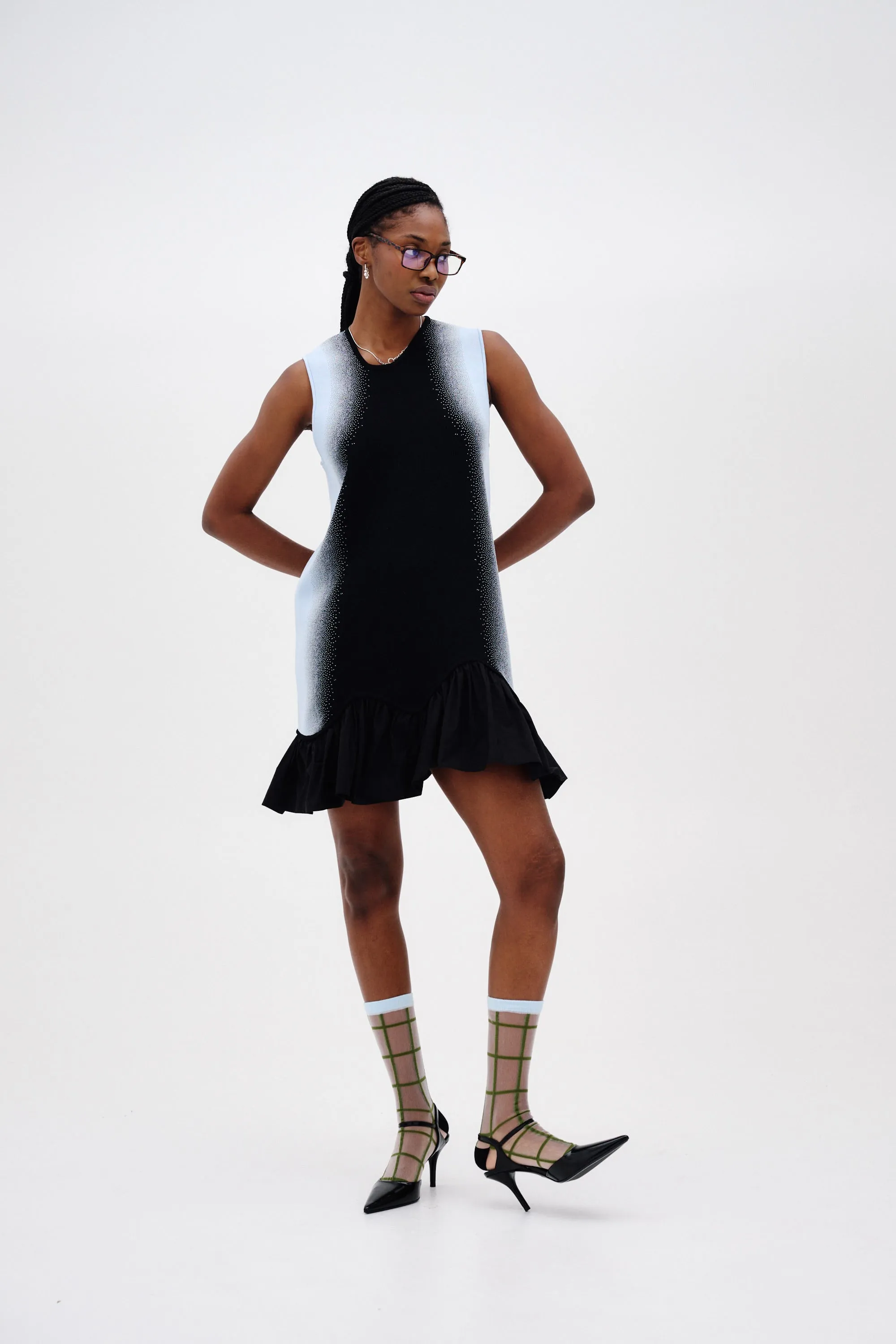 MOCHI MIXED MEDIA TANK DRESS Breathable Wearable