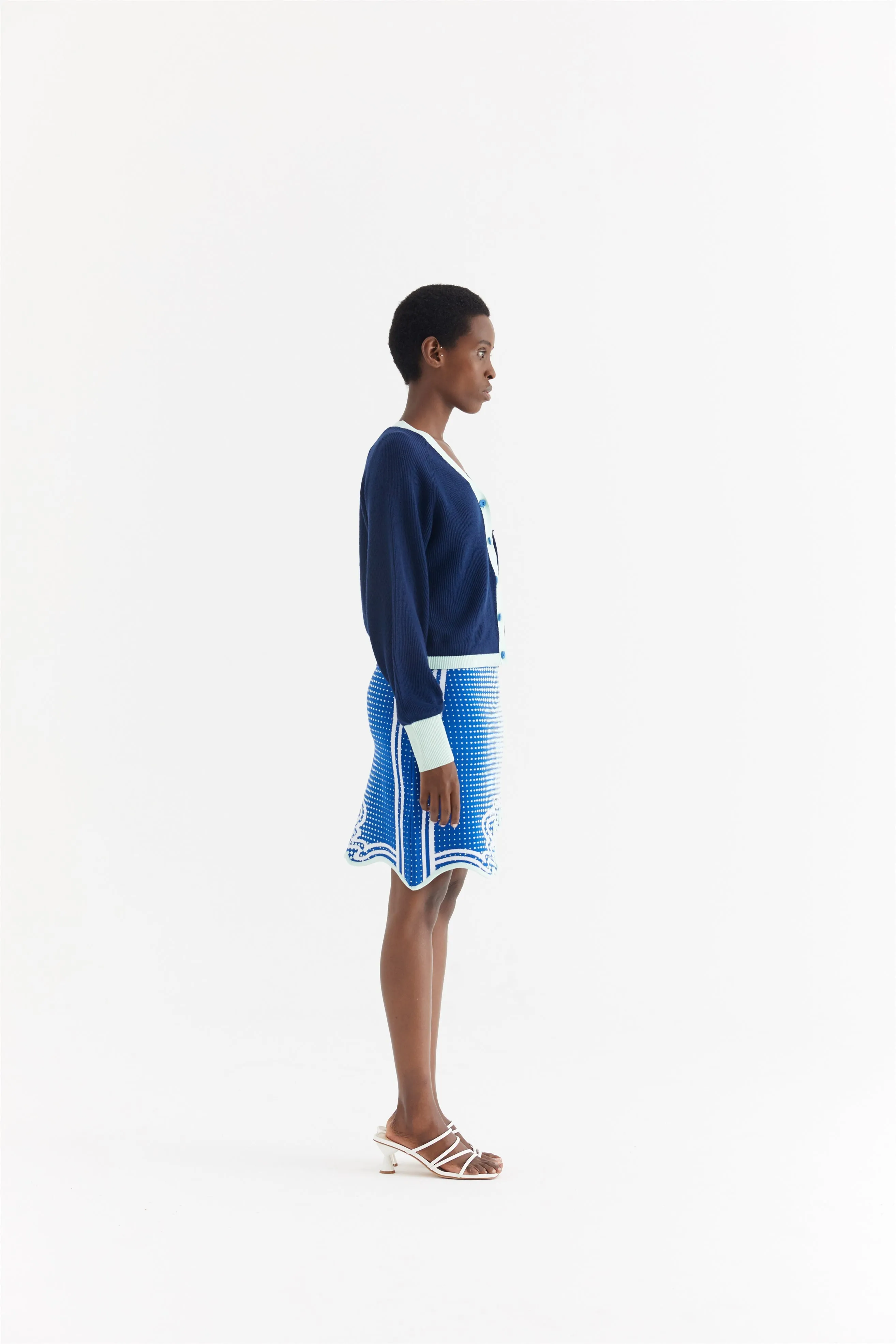 SEDNA MERINO WOOL WAVY CARDIGAN Cozy Fit