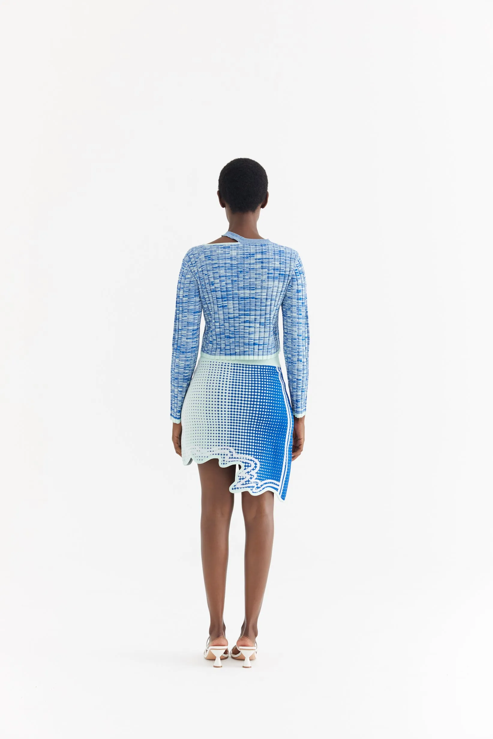 JAMES LONG SLEEVE CROPPED TOP Comfortable Look HighDensity Knit