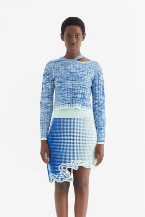 Tapered Side Panels JAMES LONG SLEEVE CROPPED TOP