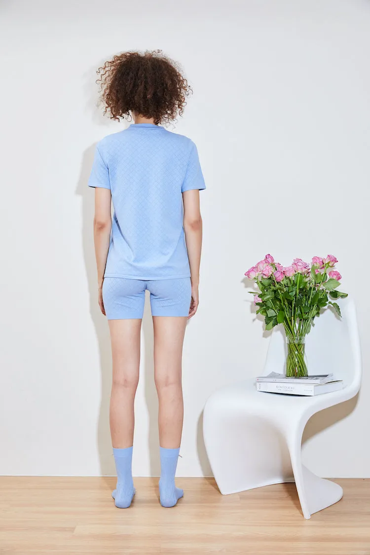 SnagProof FlexibleRibbing TURMERIC hydraKNIT ECOVERO TSHIRT blue