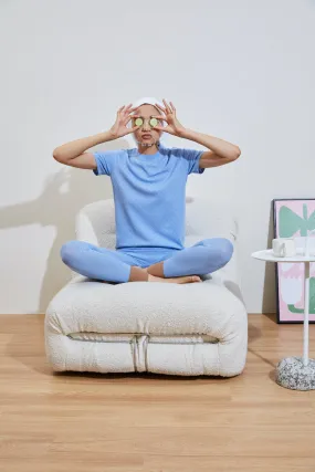 Anti Fade Technology DoubleStitching TURMERIC hydraKNIT ECOVERO TSHIRT blue