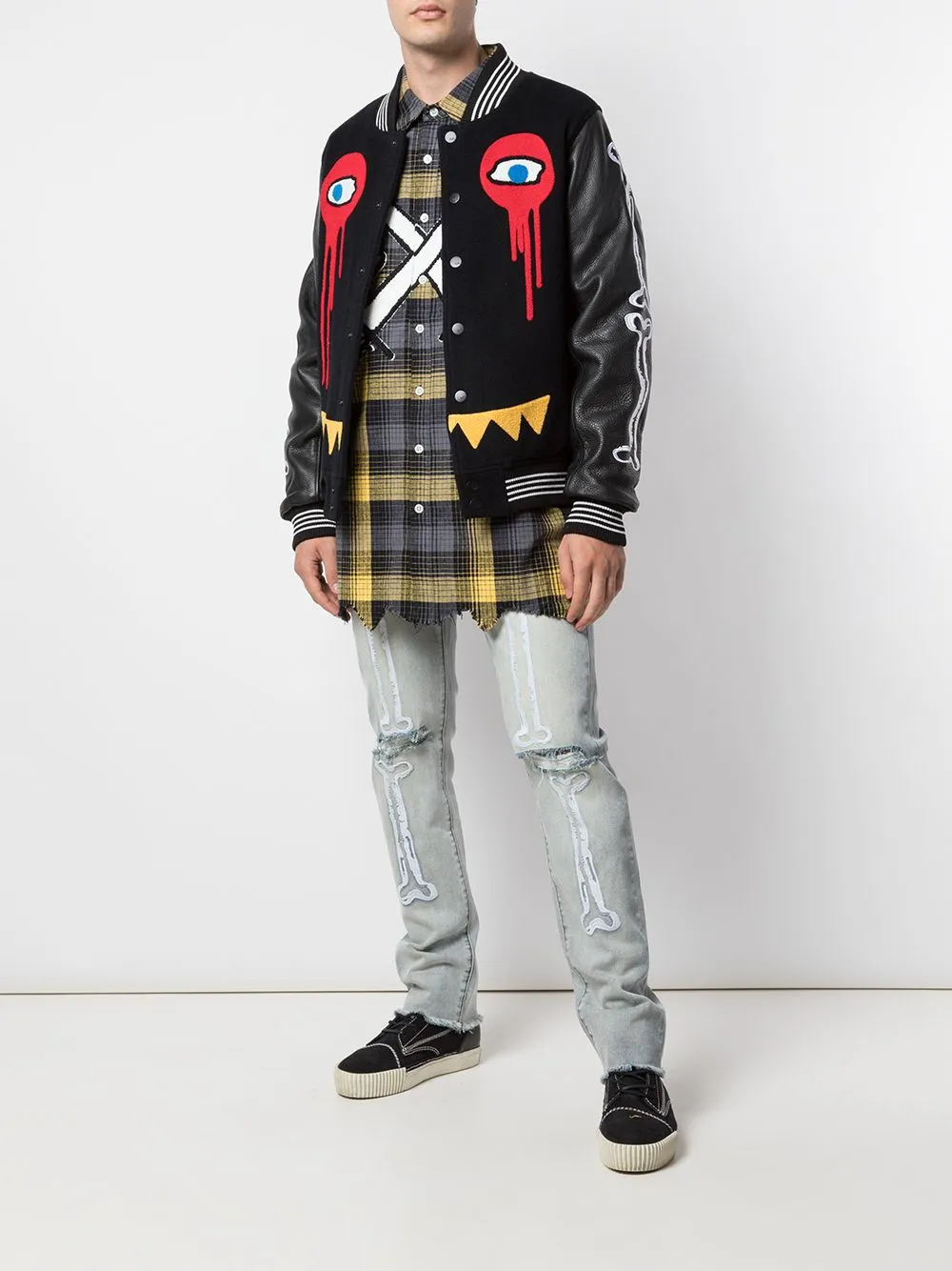 Commuter Friendly Look Stretch Cloth I HAVE NO LEGS VARSITY BLACK