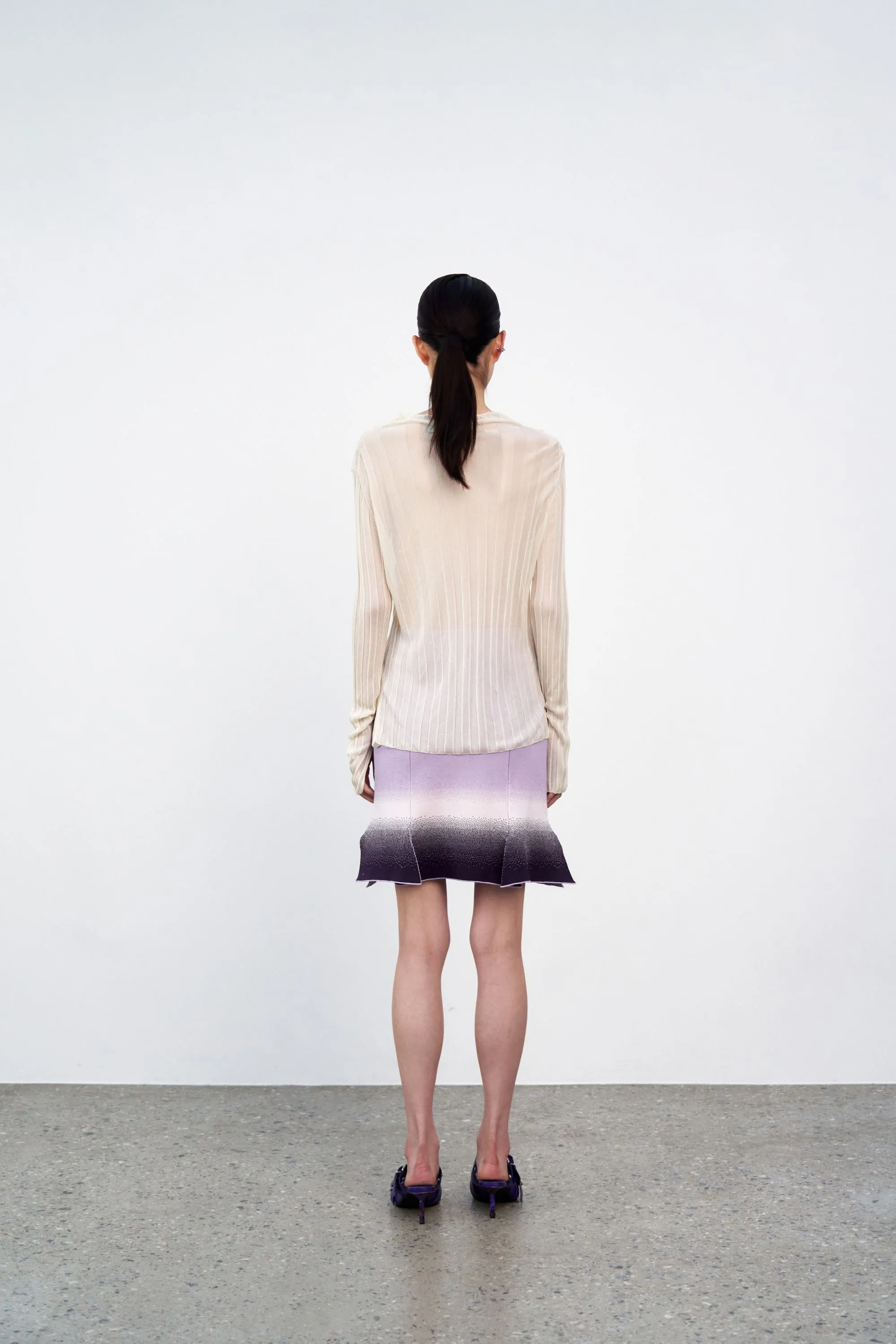 DoubleStitchedSeams INDIGO SHEER TANK LONG SLEEVE PULLOVER