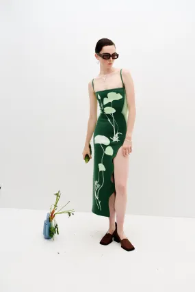 IRIS FLOWER PRINT MAXI TANK DRESS Trend Focused Coastal Soft