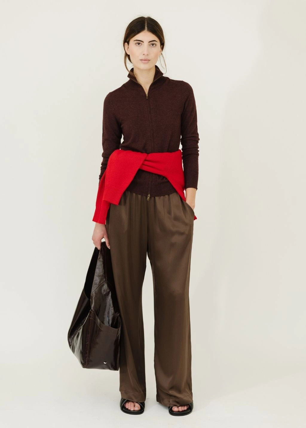 Isabel Marant Cecile Sweater in Burgundy AirflowOptimized Design Flexible Ribbed Cuffs