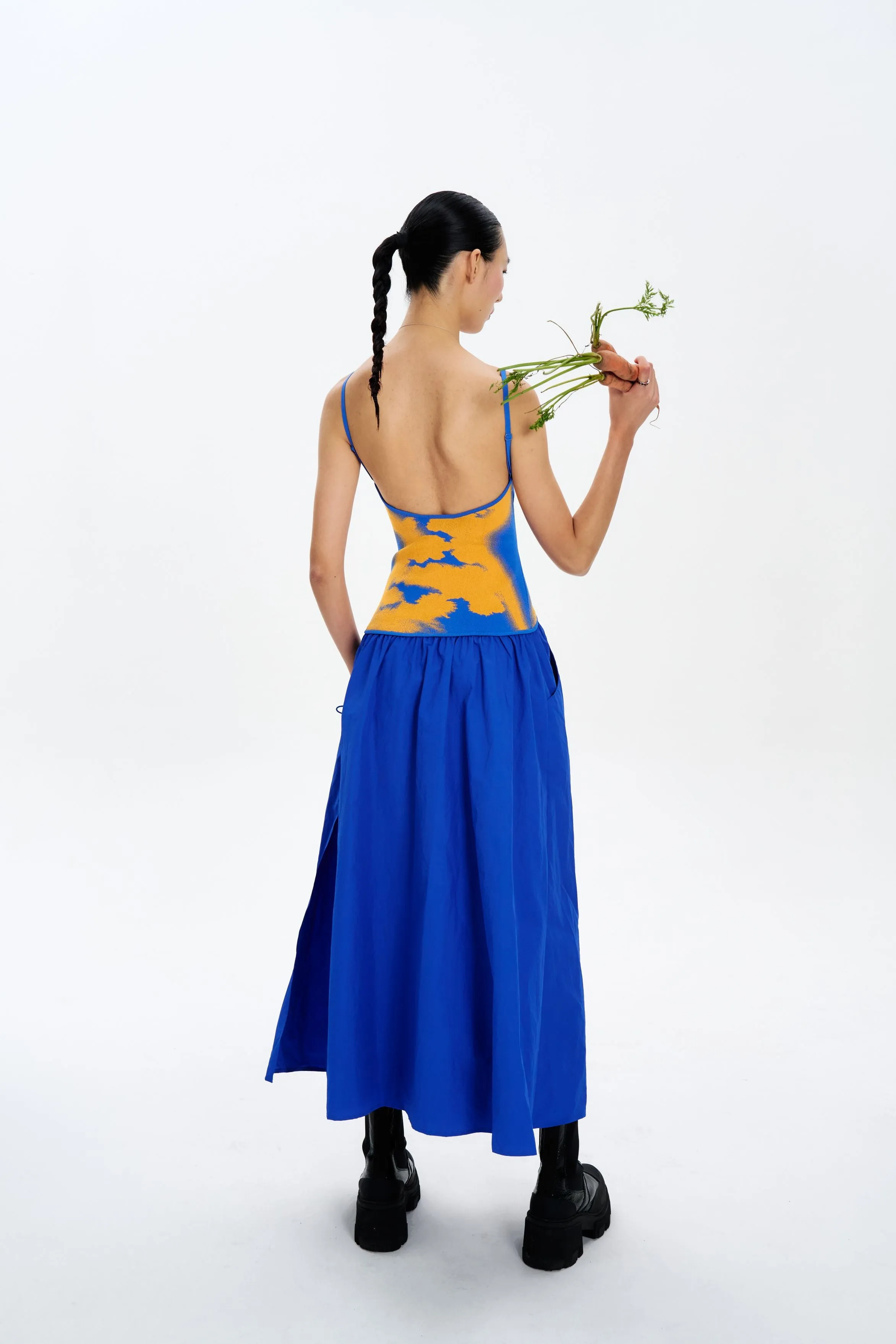 IVY MIXED MEDIA MAXI DRESS Contemporary Wear