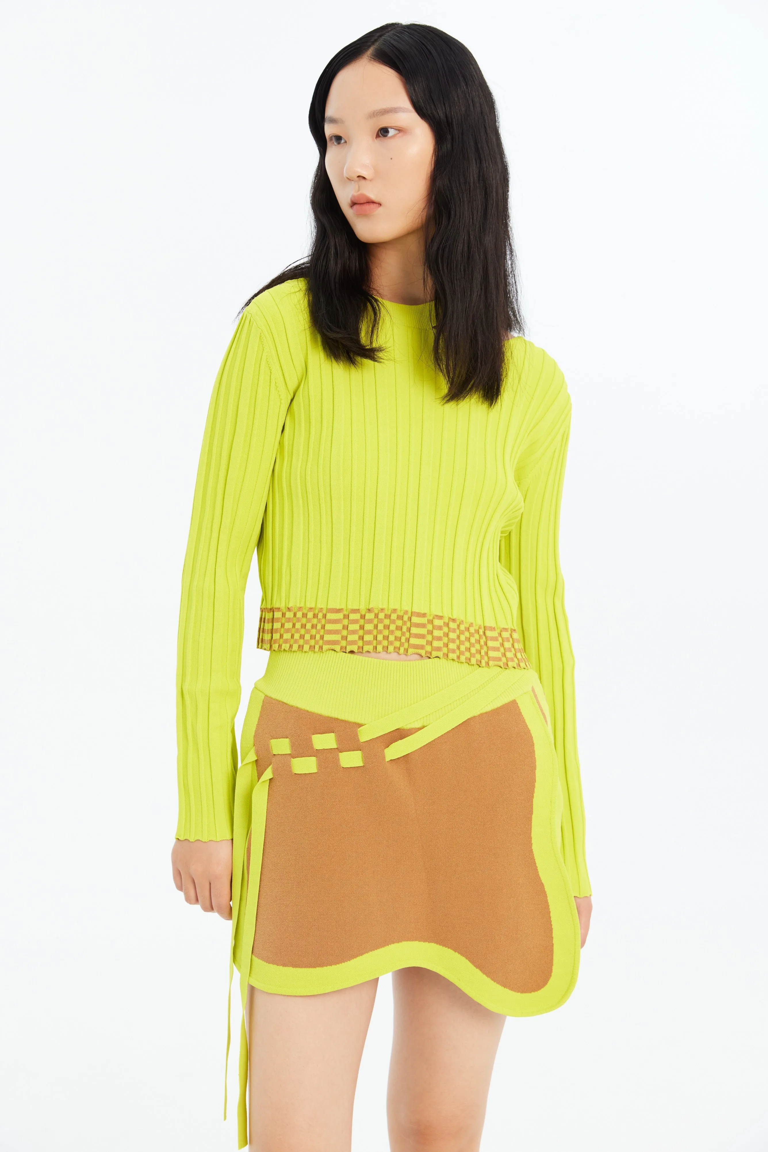 ZipperedPockets Recycled Polyester JAN ECO CROPPED LONG SLEEVE TOP